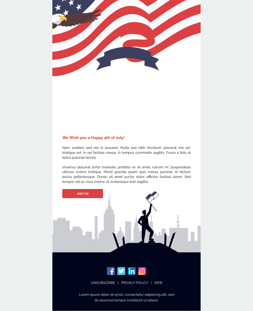 Laravel Mail Template - 4th of July Celebration