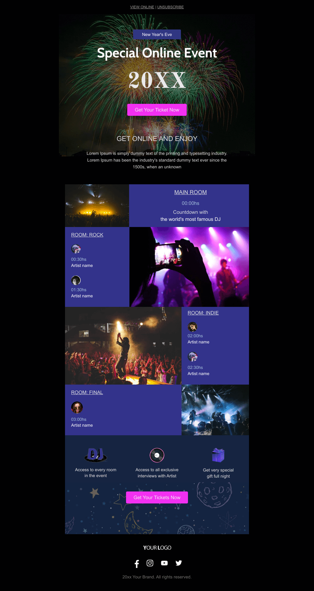 Laravel Mail Template - A Night To Remember