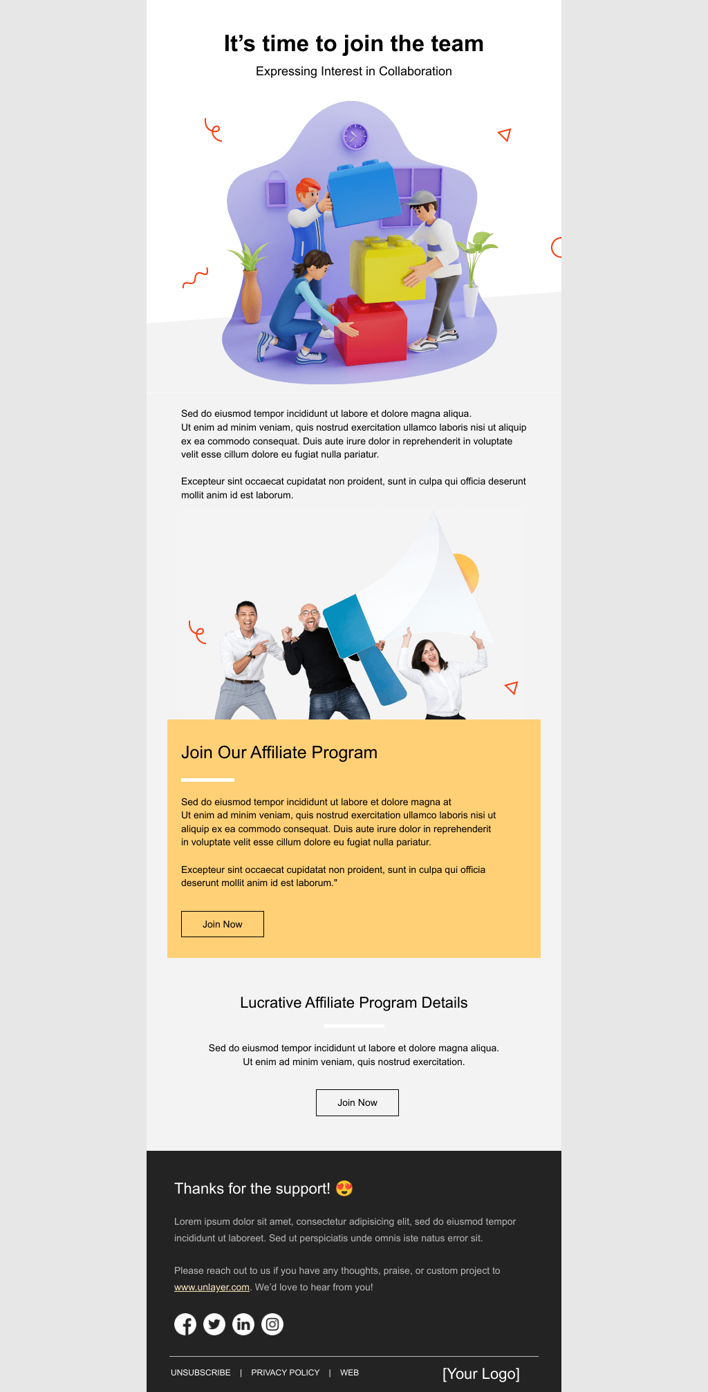 Laravel Mail Template - Affiliate Recruitment Outreach