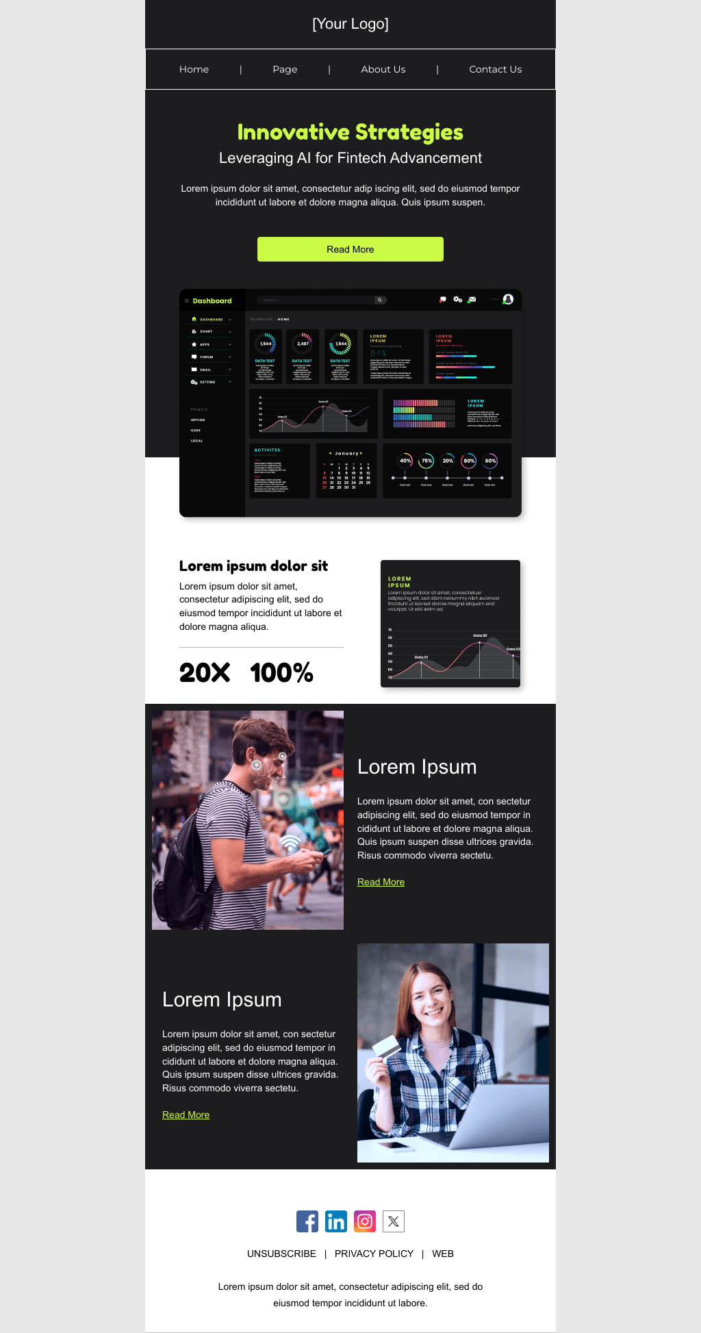 Laravel Mail Template - AI in Fintech