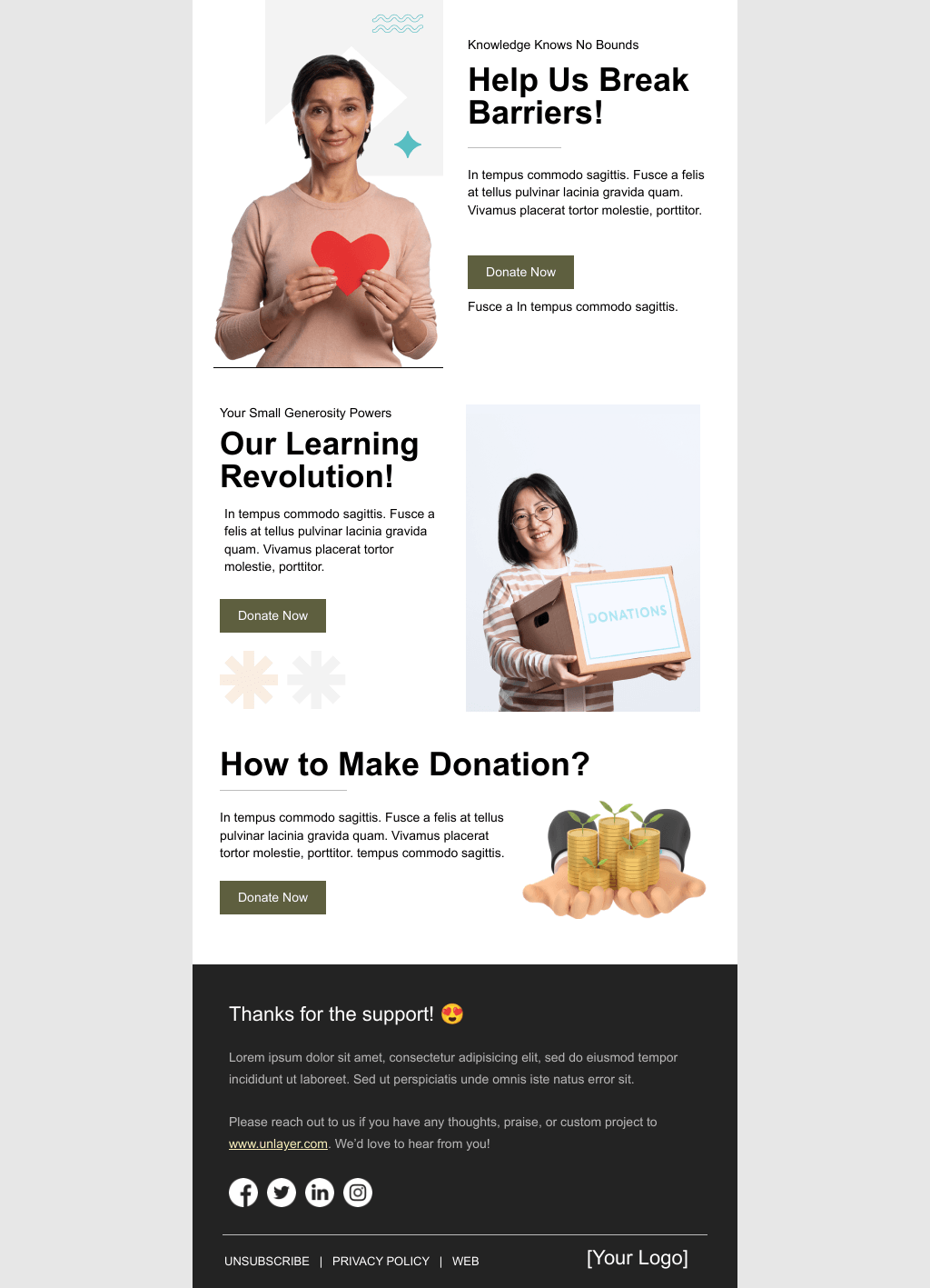 Laravel Mail Template - Alumni Fundraising Campaign