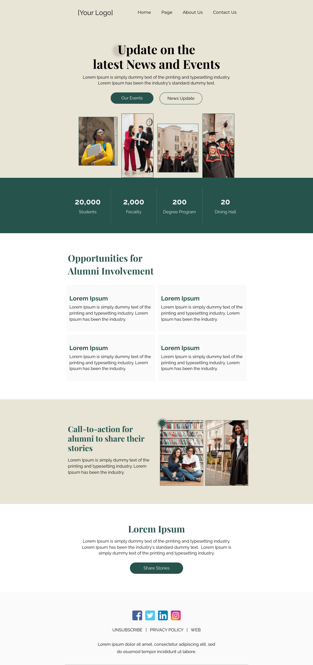 Laravel Mail Template - Alumni Newsletter