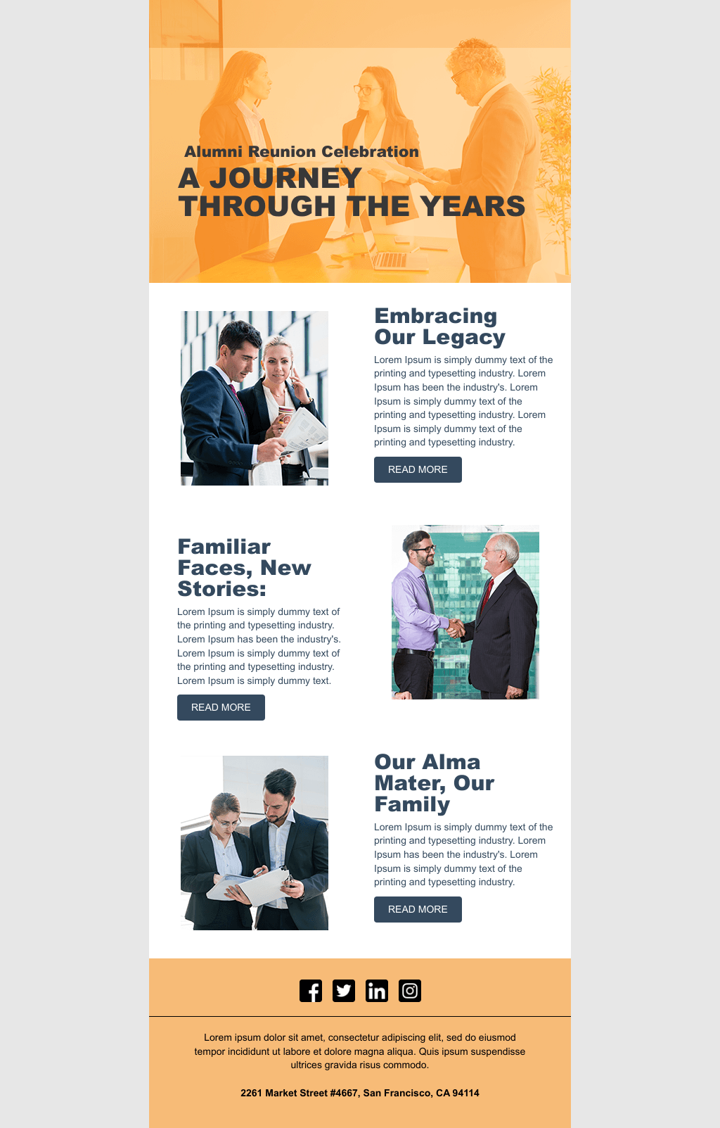 Laravel Mail Template - Alumni Reunion Invitation