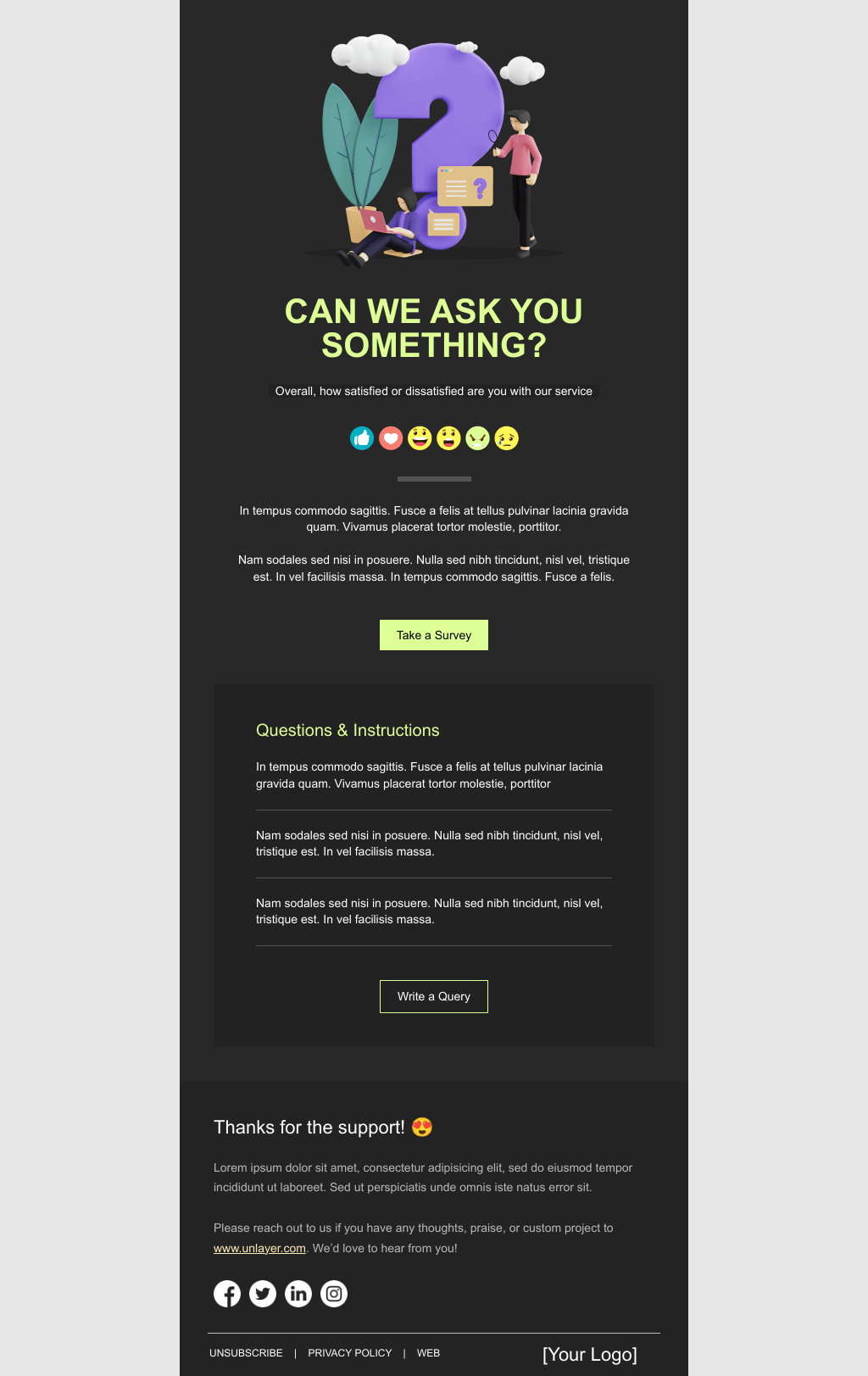 Laravel Mail Template - Alumni Survey