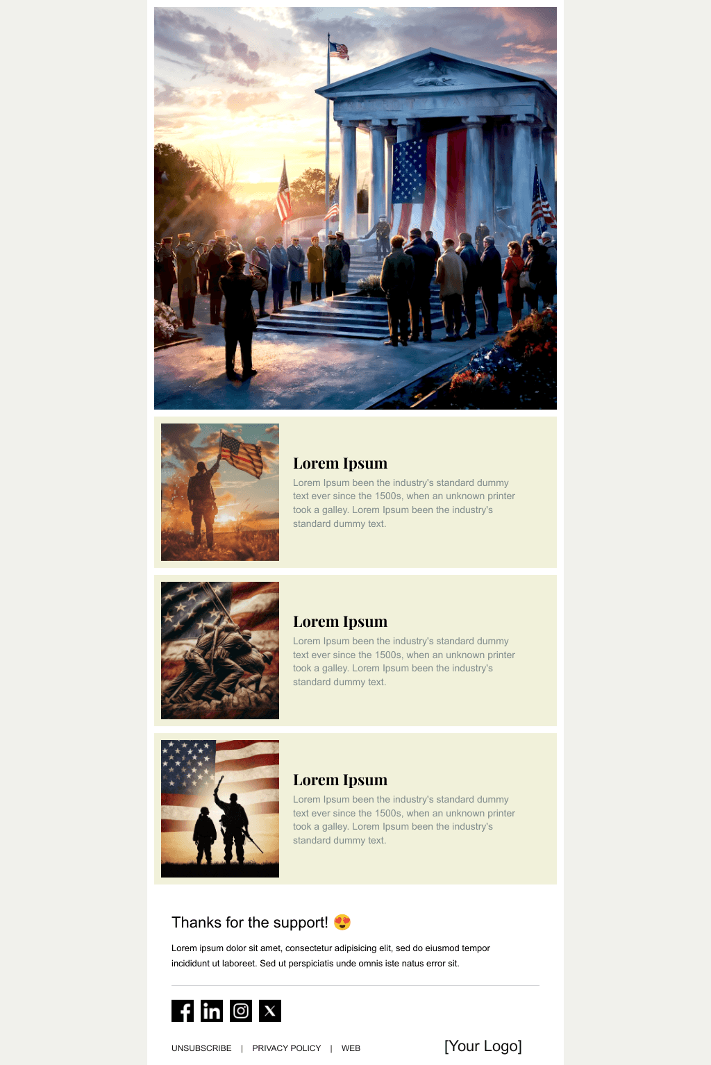 Laravel Mail Template - American Heritage