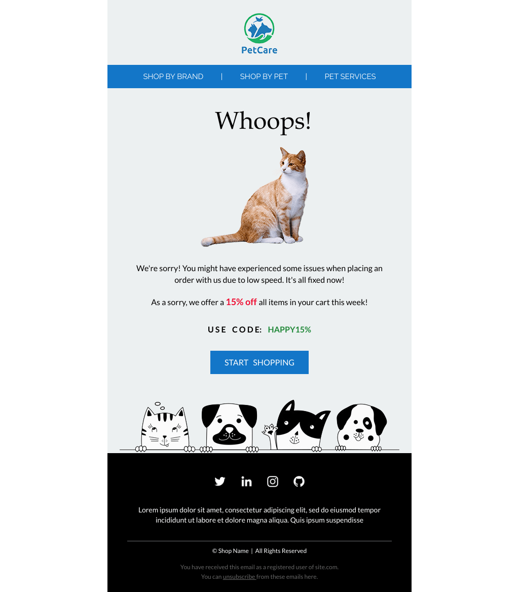 Laravel Mail Template - Apology Email
