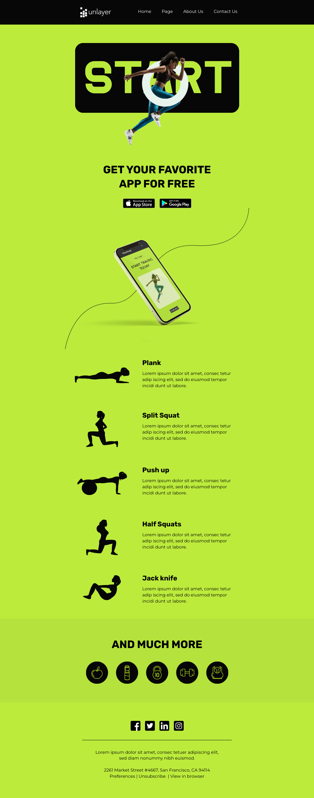 Laravel Mail Template - App Promo