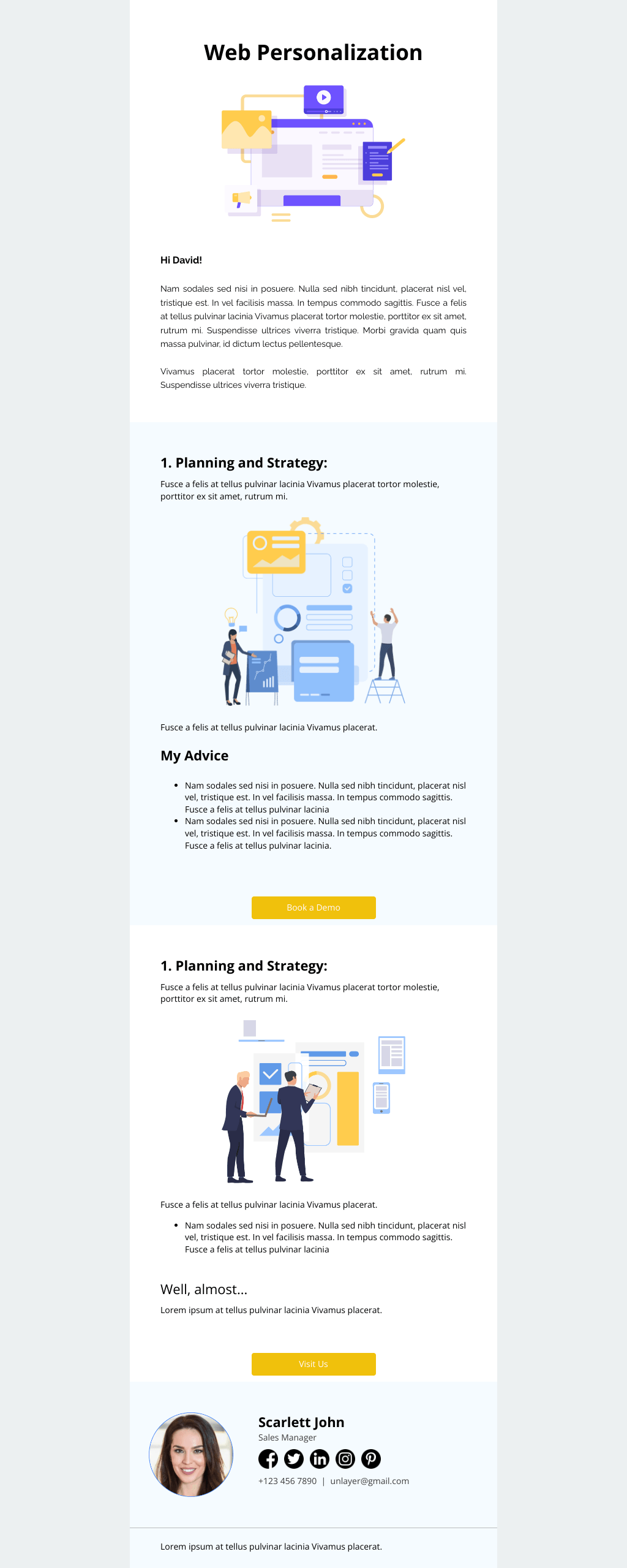 Laravel Mail Template - B2B Follow Up