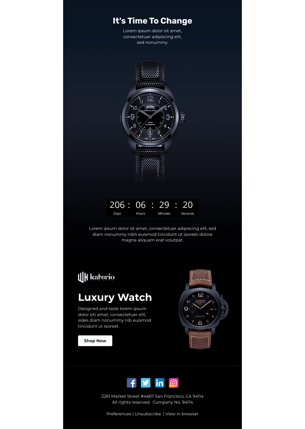 Laravel Mail Template - Back in Stock Announcement 