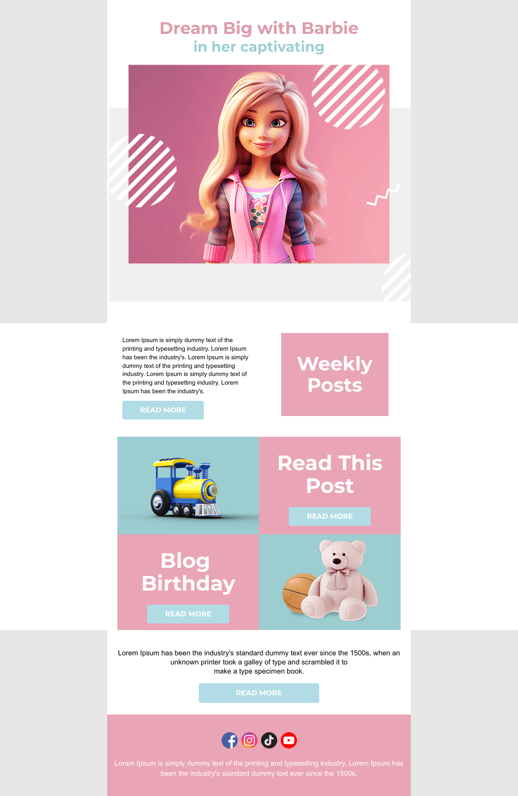 Laravel Mail Template - Barbie The Movie Toys