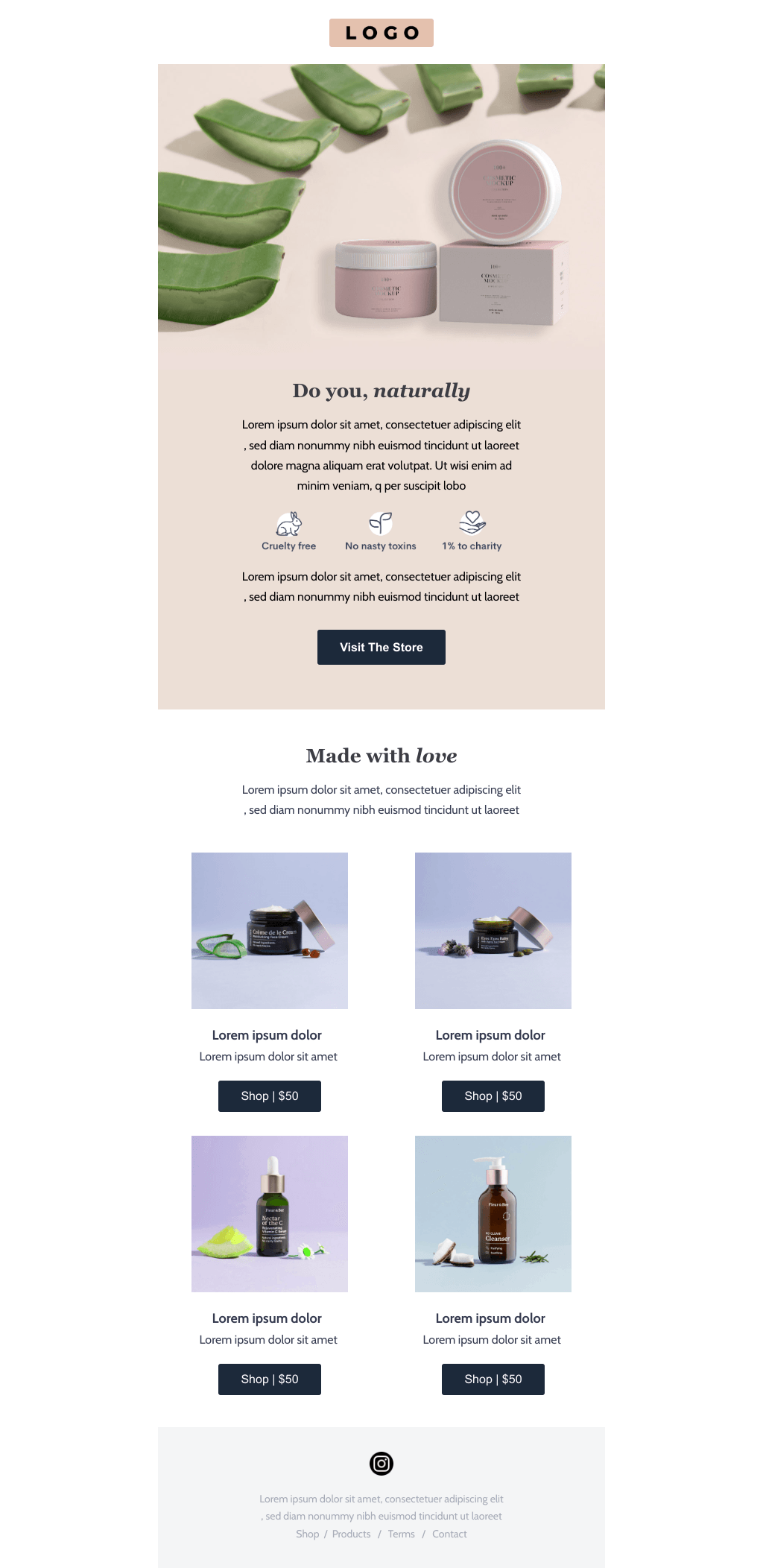 Laravel Mail Template - Beauty Brand
