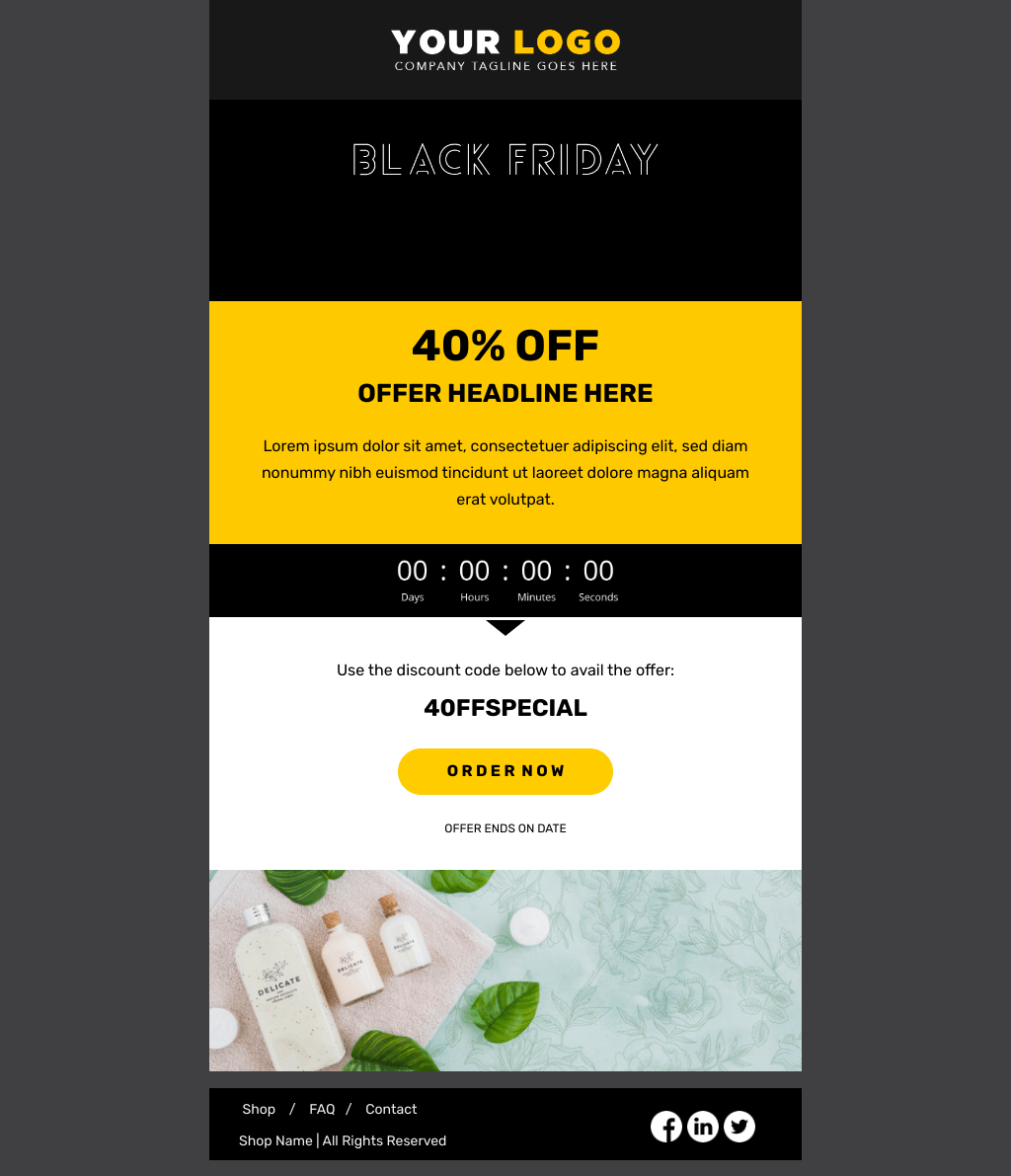 Laravel Mail Template - Black Friday Off