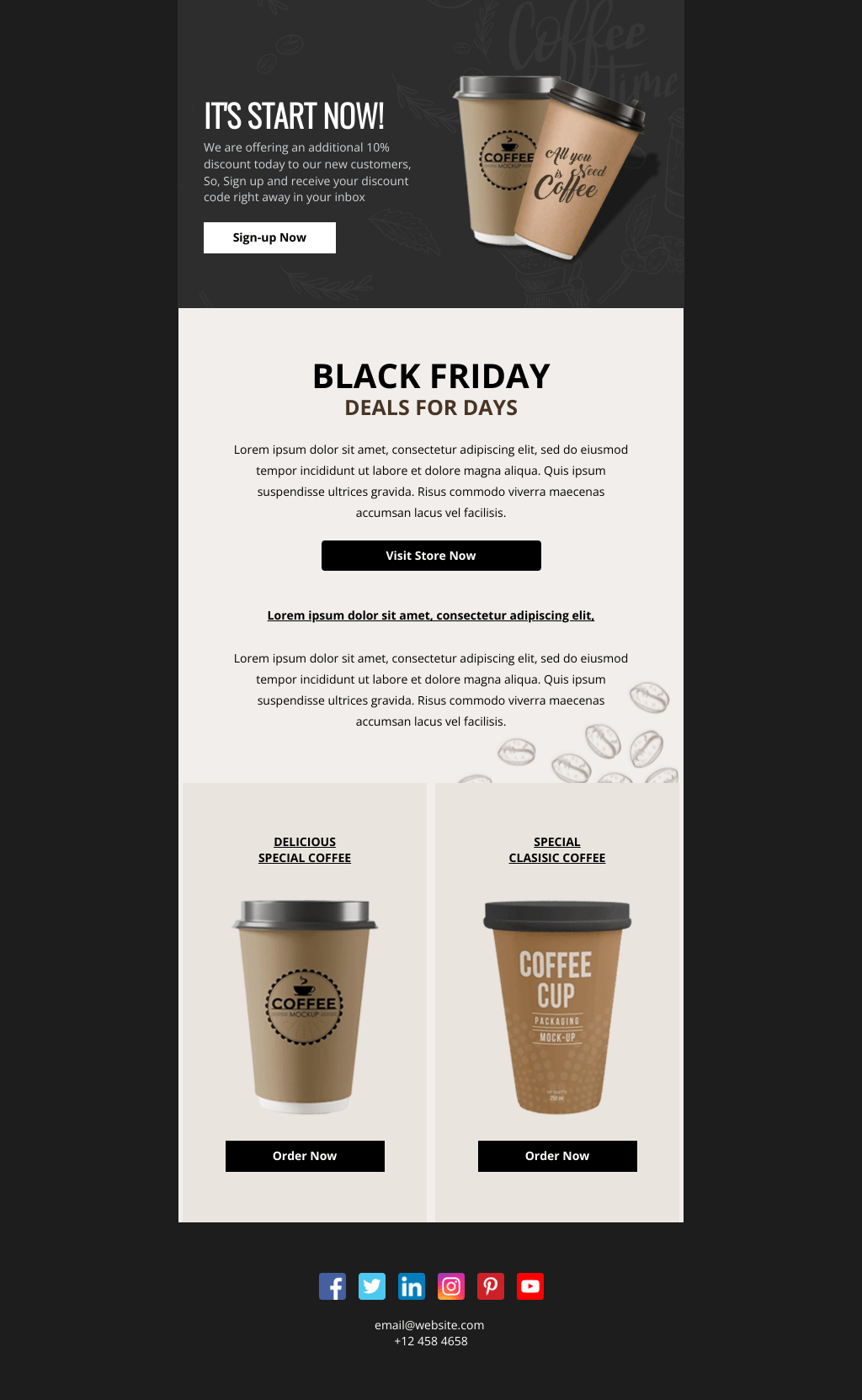 Laravel Mail Template - Black Friday Starts Now 