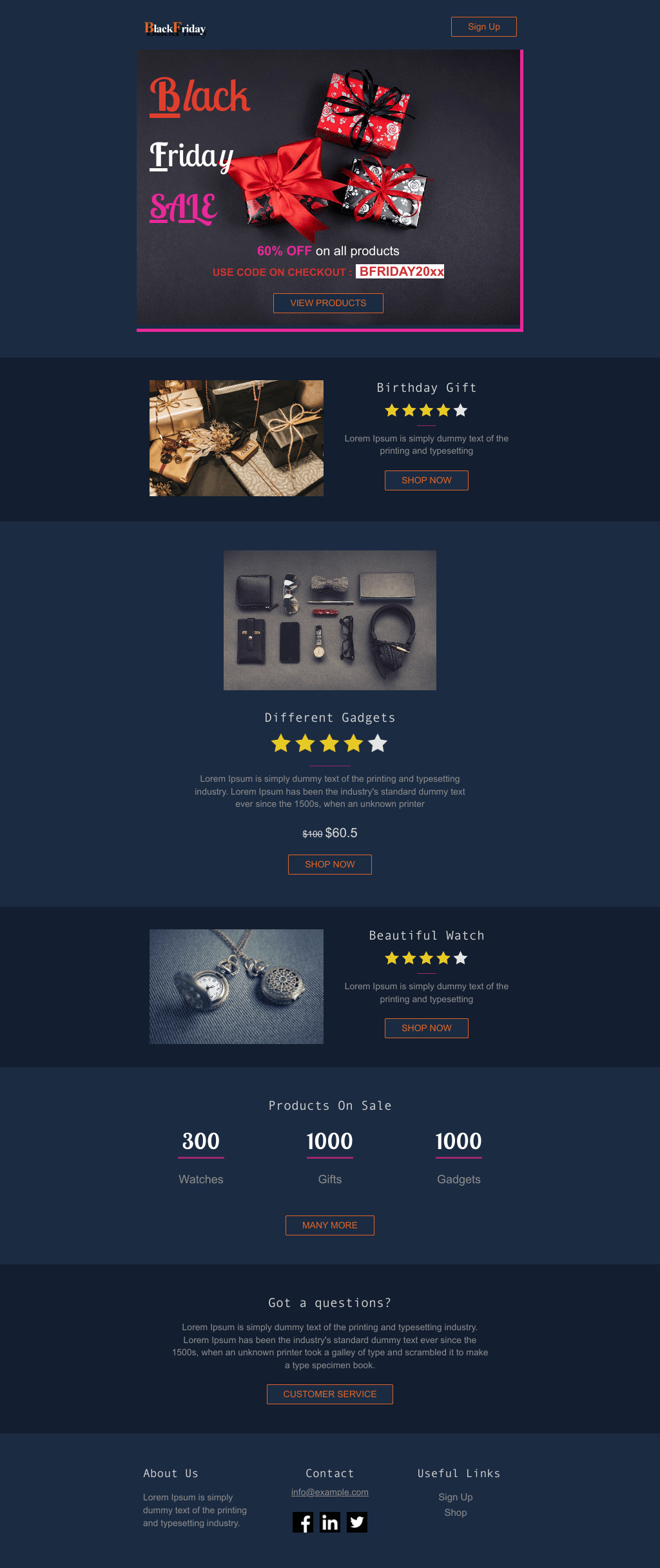 Laravel Mail Template - Black Friday Super Sale