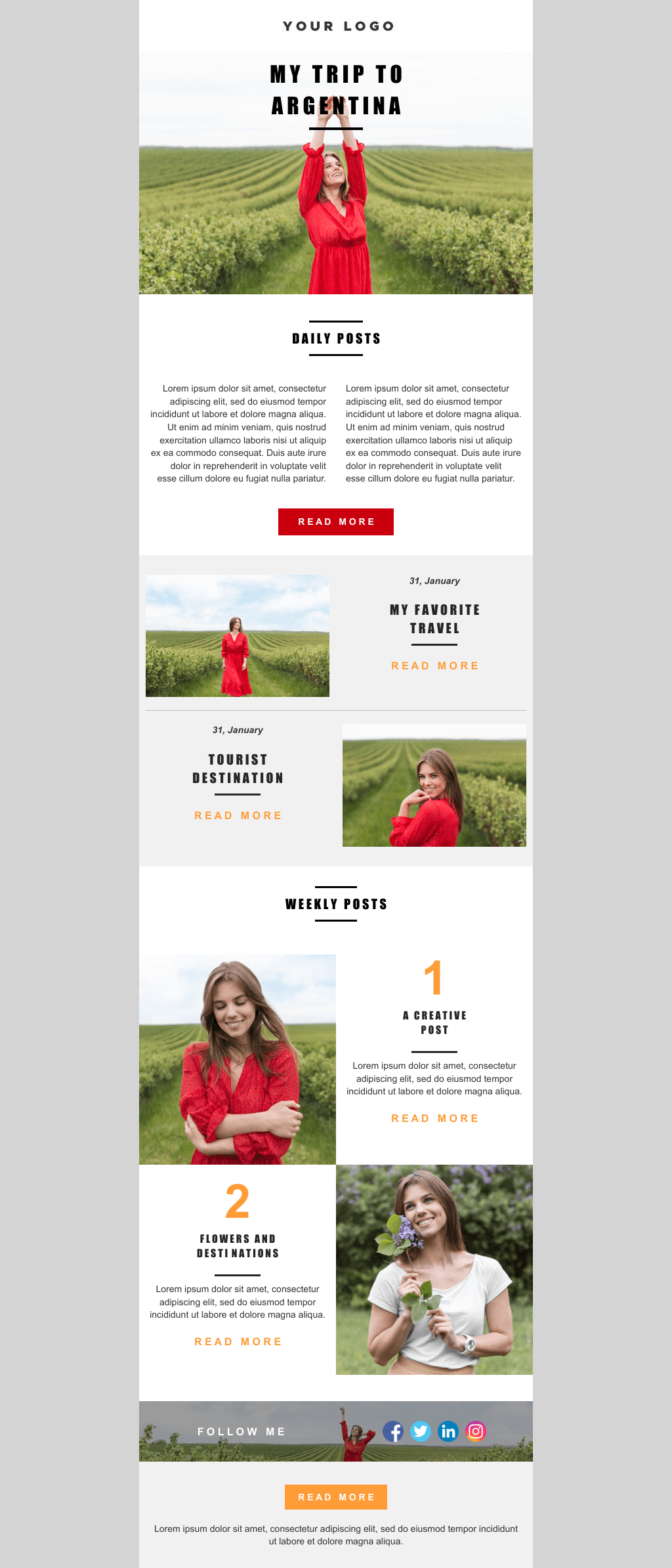 Laravel Mail Template - Blogger