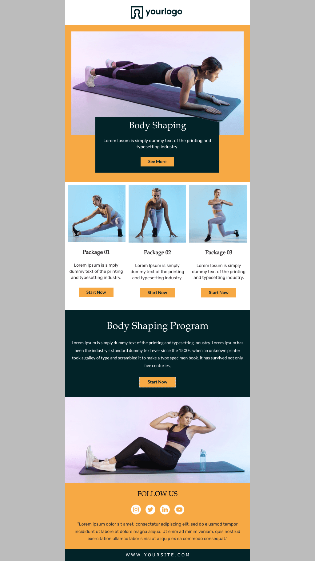 Laravel Mail Template - Body Fitness 