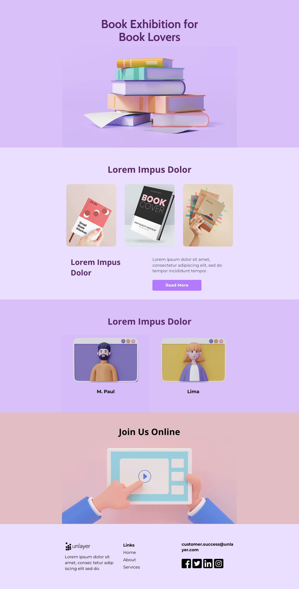 Laravel Mail Template - Book Lovers
