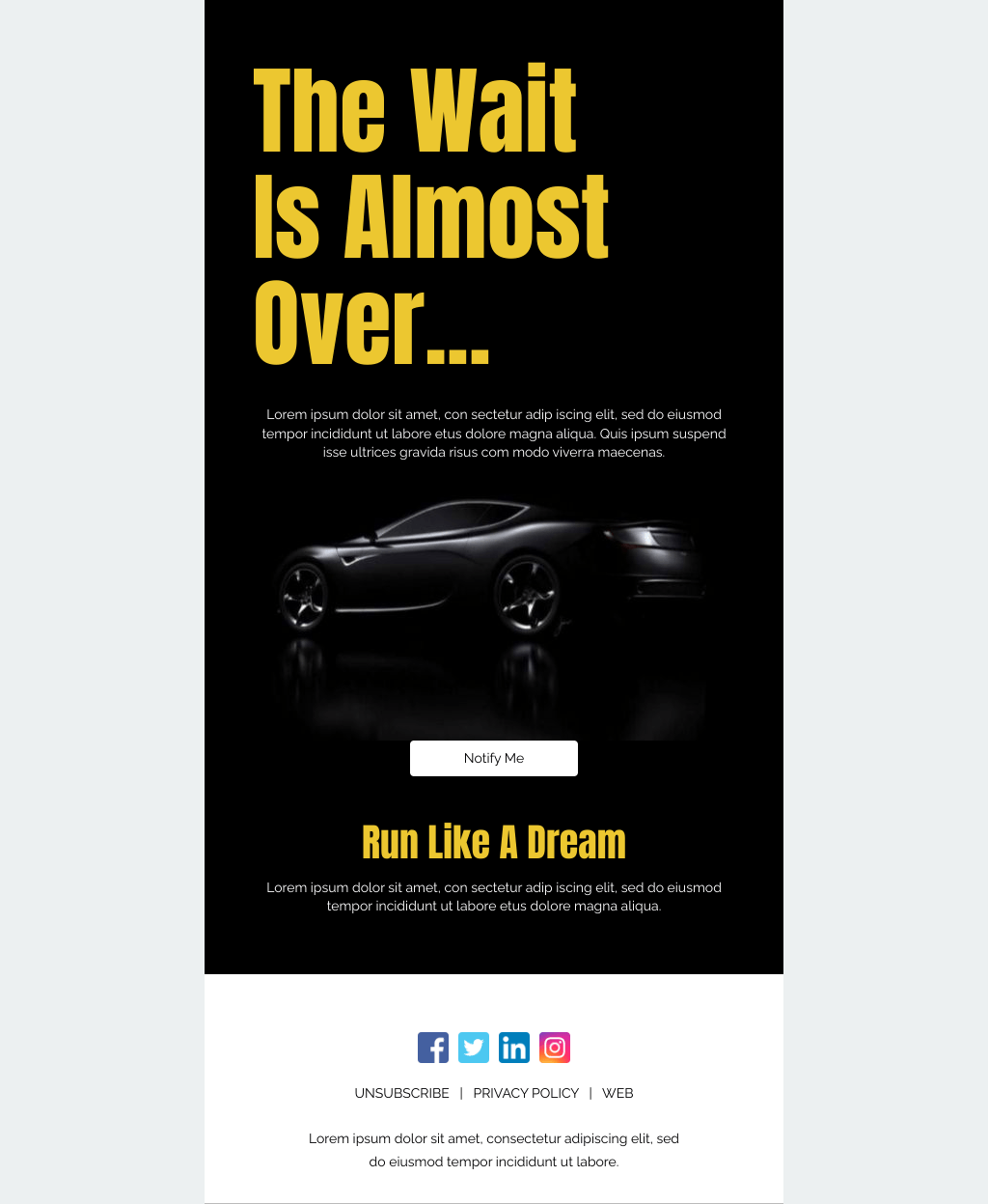Laravel Mail Template - Brand New View
