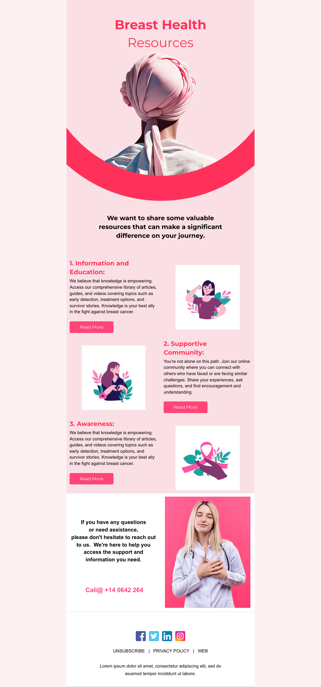 Laravel Mail Template - Breast Health Resources