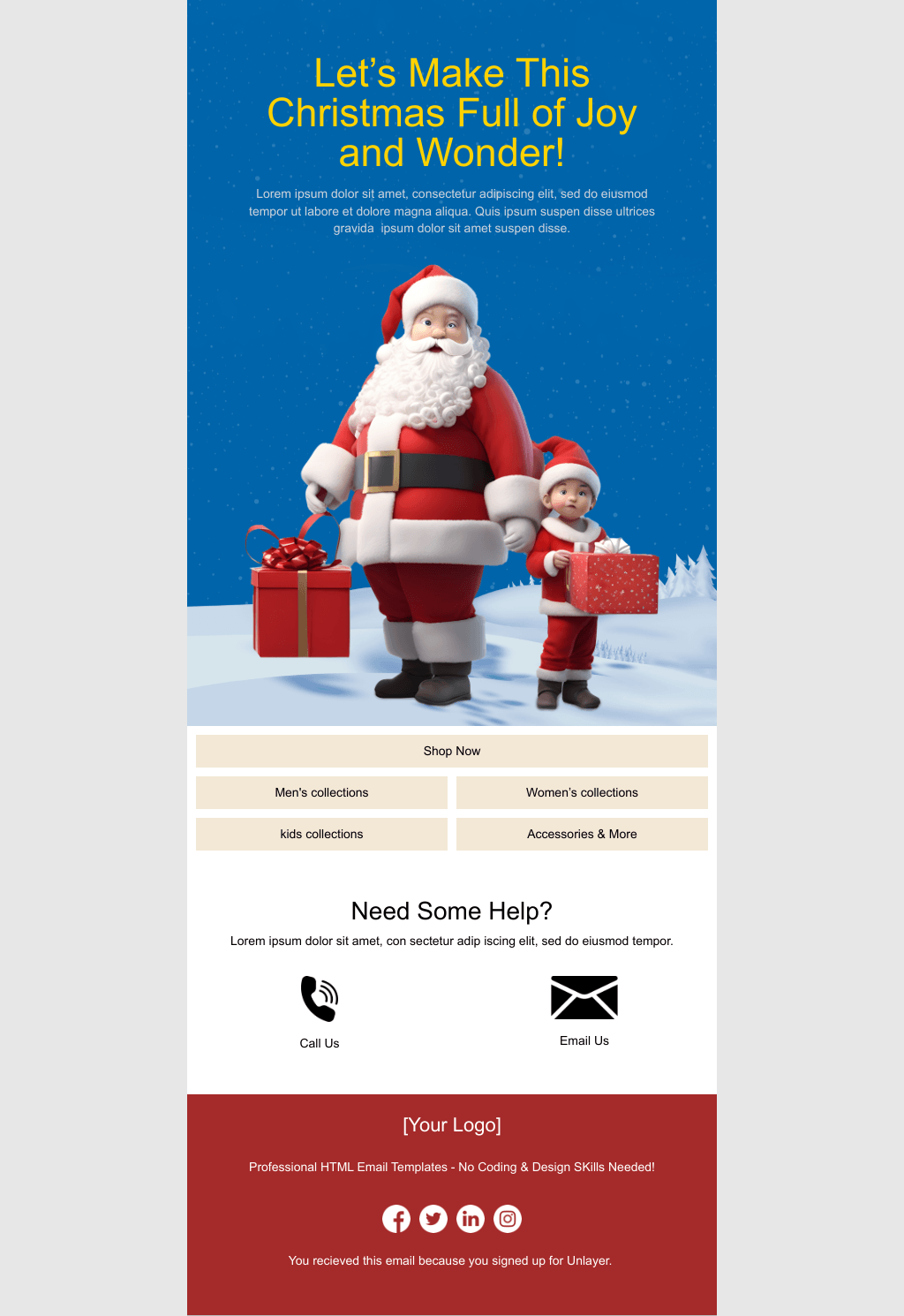 Laravel Mail Template - Bring Joy
