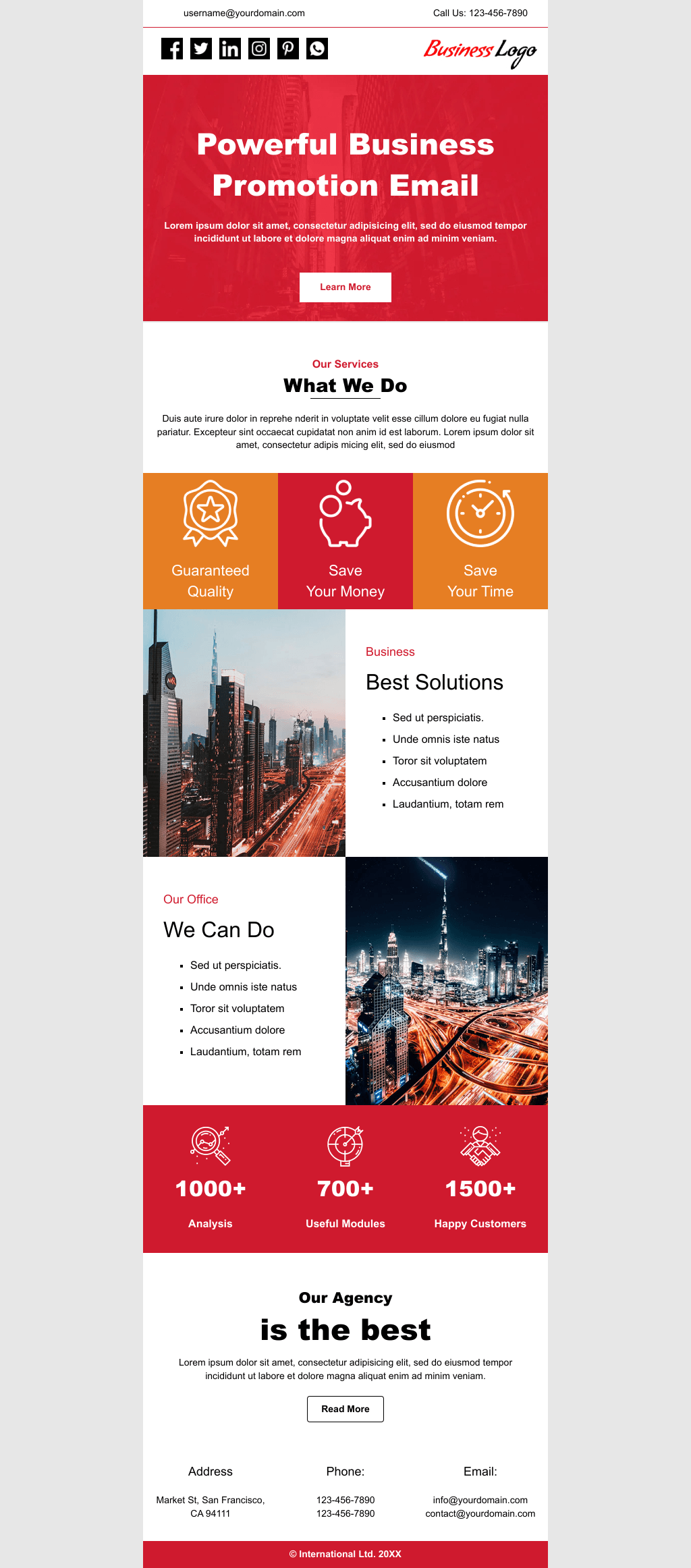 Laravel Mail Template - Business Promotion