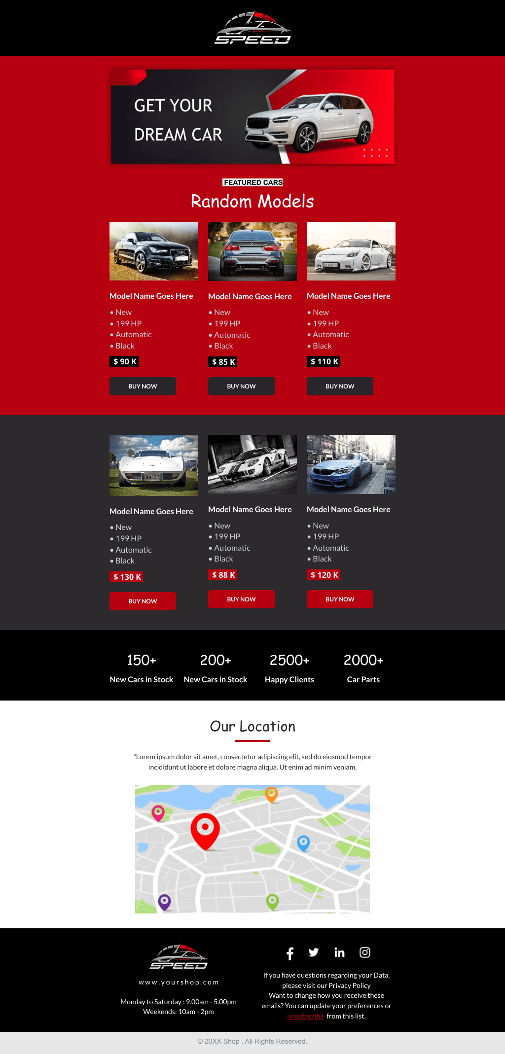Laravel Mail Template - Car Dealer