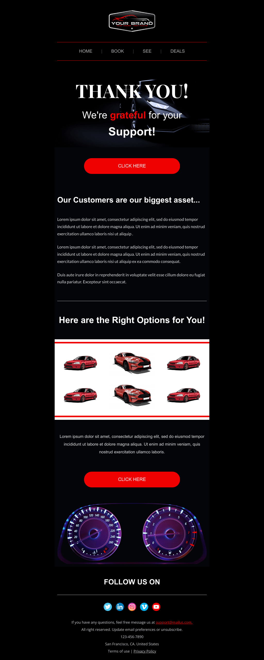 Laravel Mail Template - Car Sale Follow up