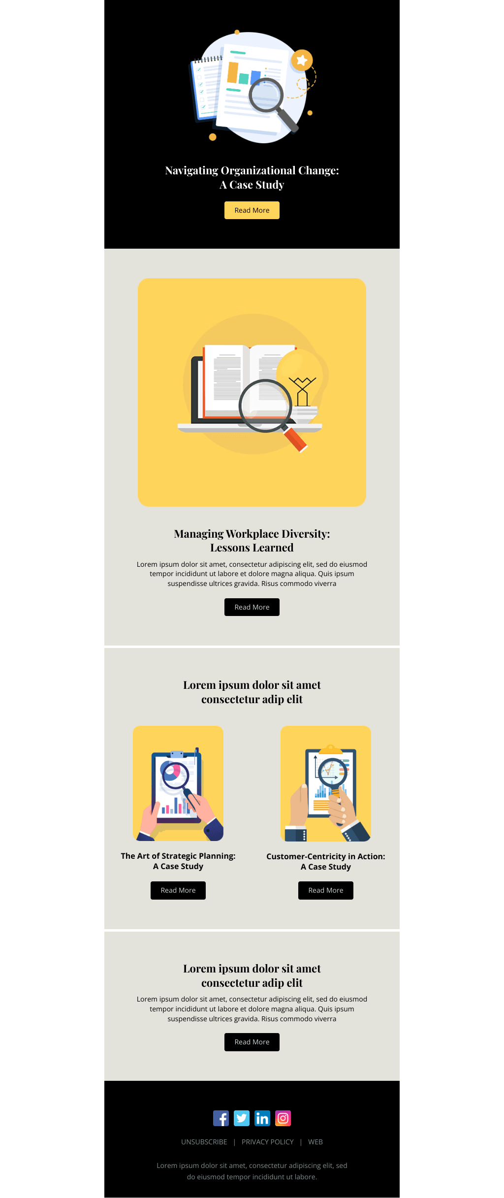 Laravel Mail Template - Case Studies