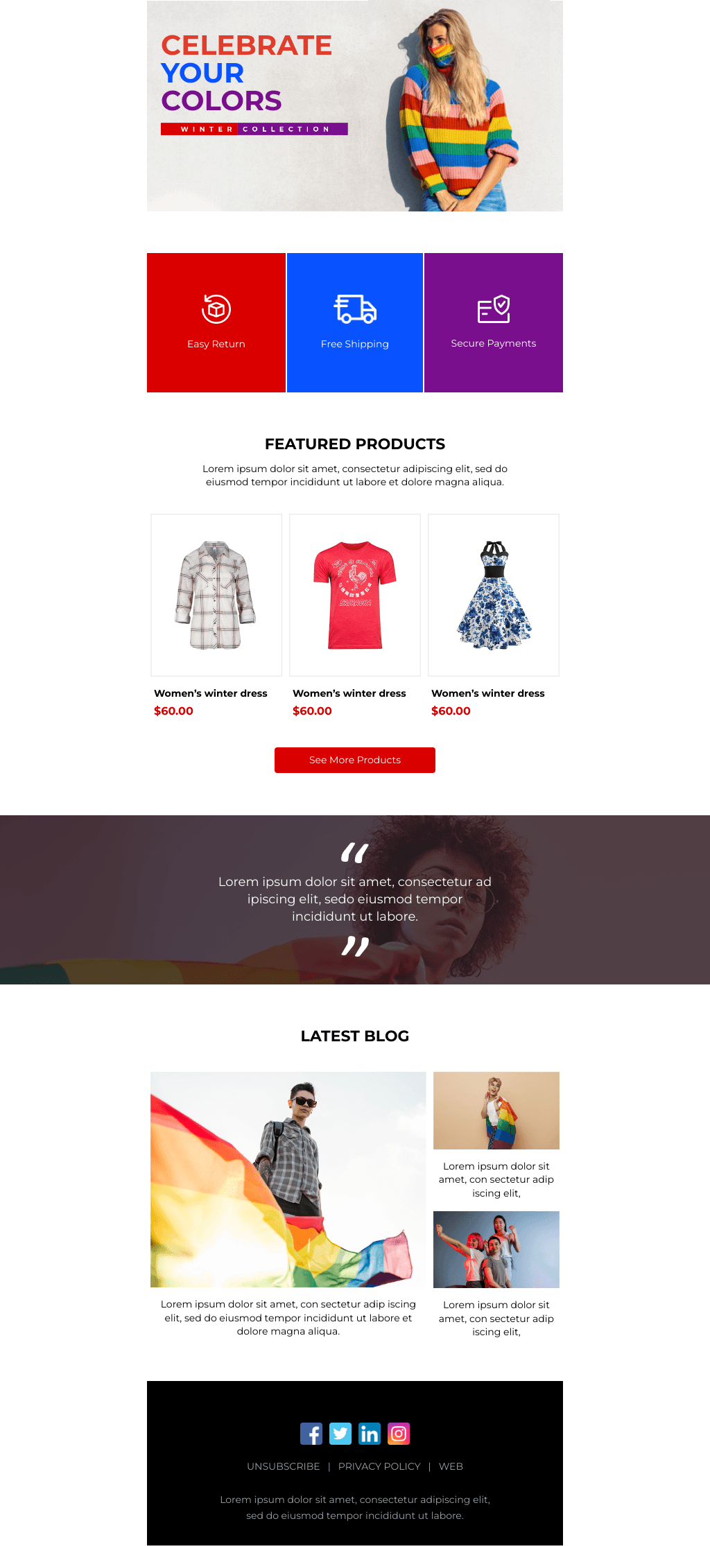 Laravel Mail Template - Celebrating Pride Month
