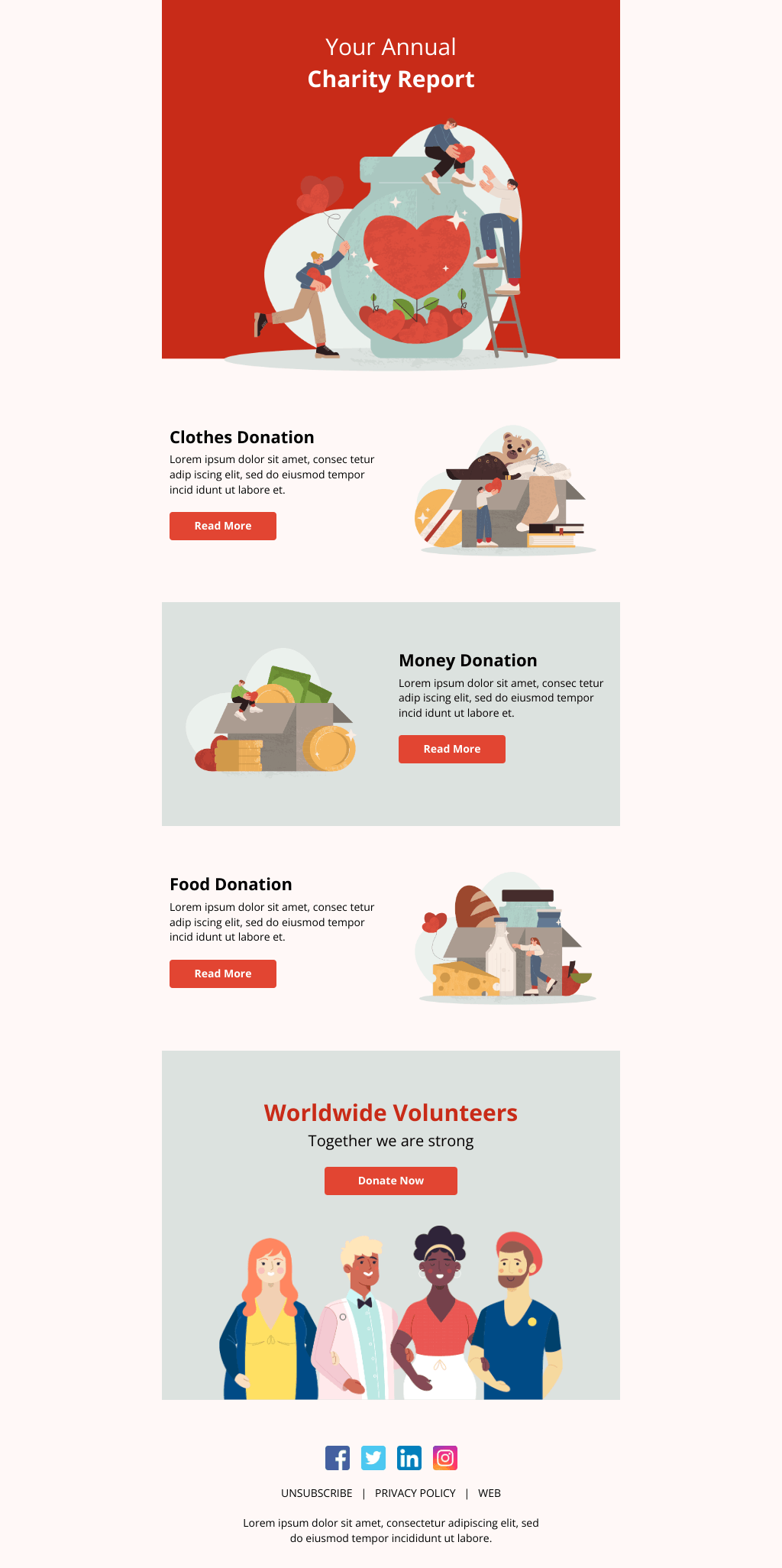 Laravel Mail Template - Charity Funds