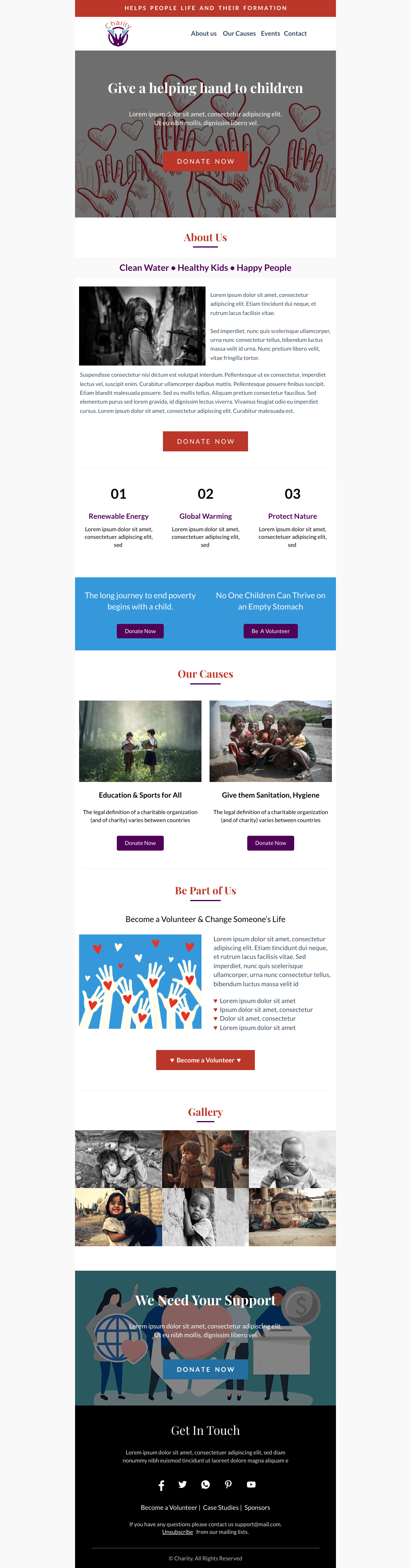 Laravel Mail Template - Charity