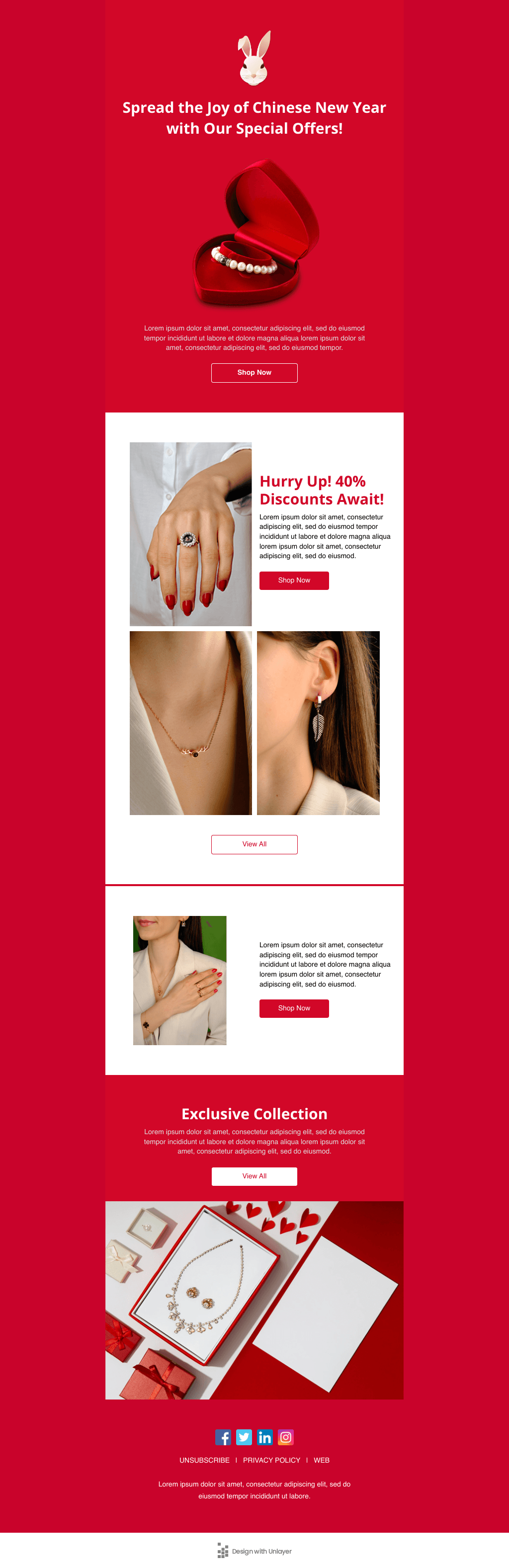 Laravel Mail Template - Chinese New Year Gift Discounts