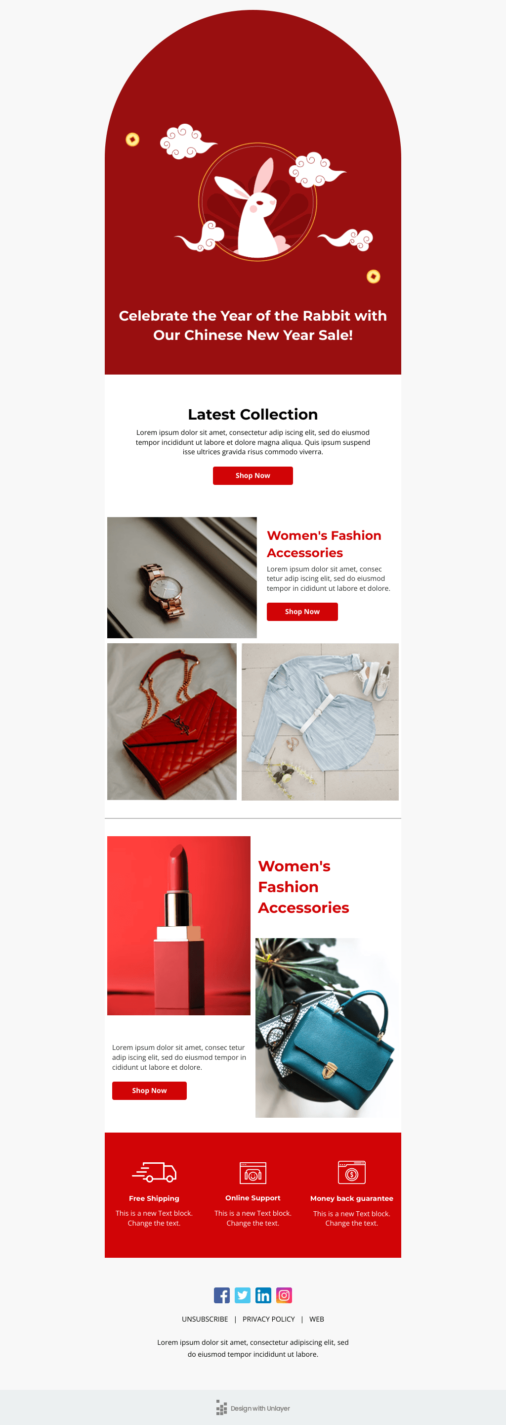 Laravel Mail Template - Chinese New Year Sale