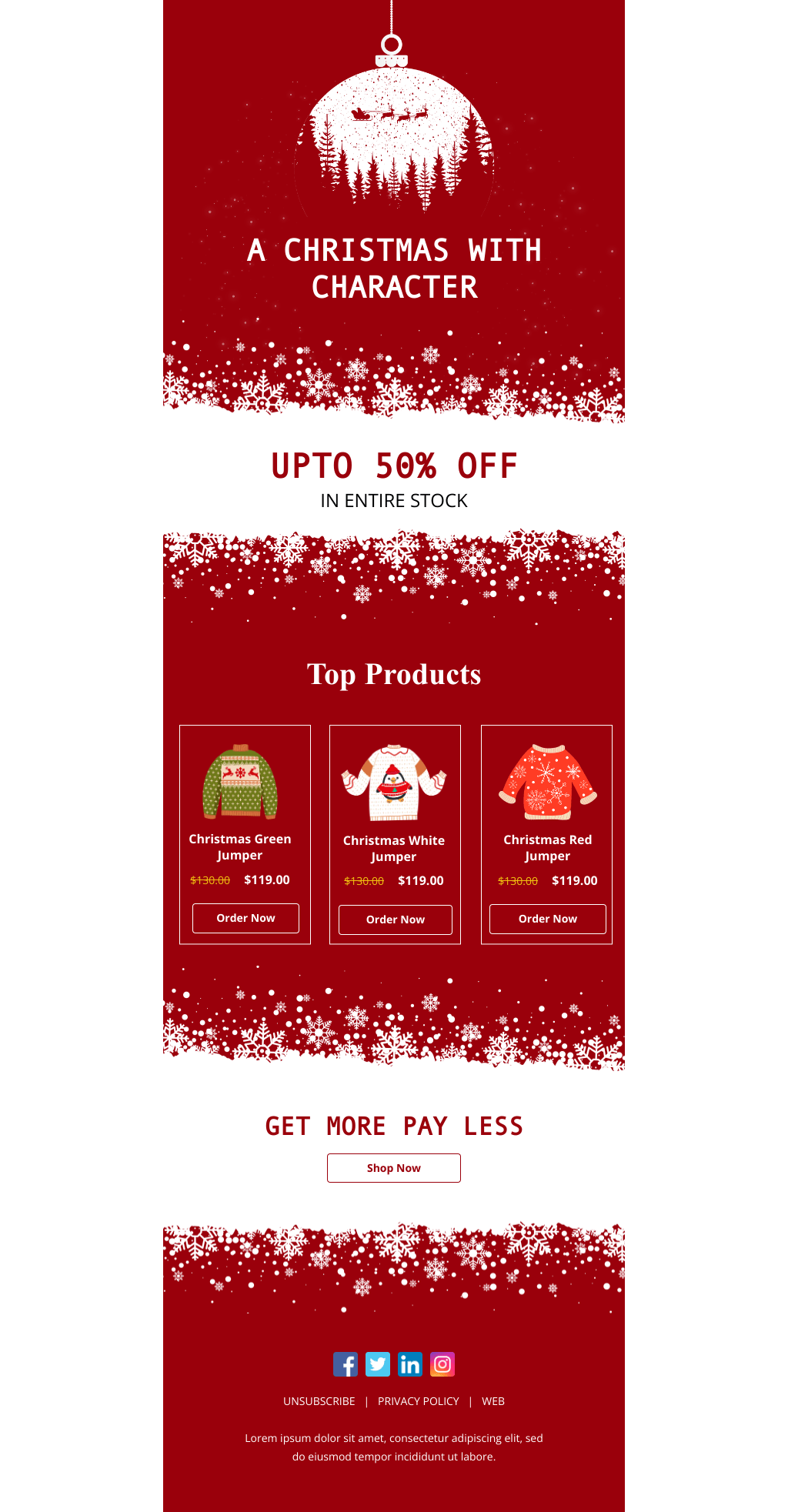 Laravel Mail Template - Christmas Jumper Day