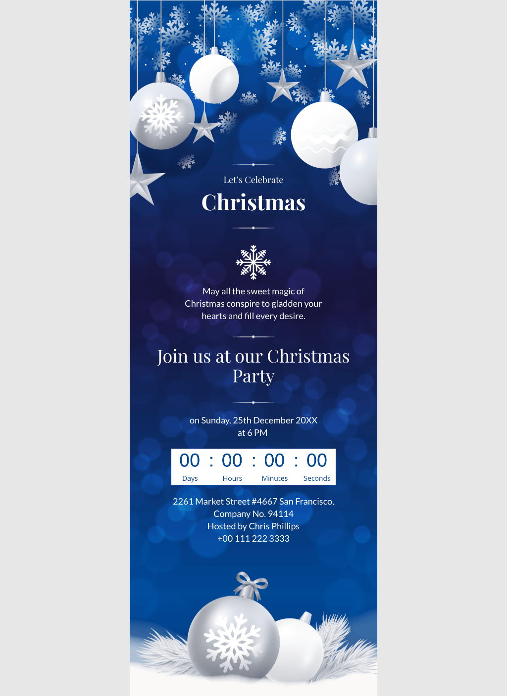 Laravel Mail Template - Christmas Party