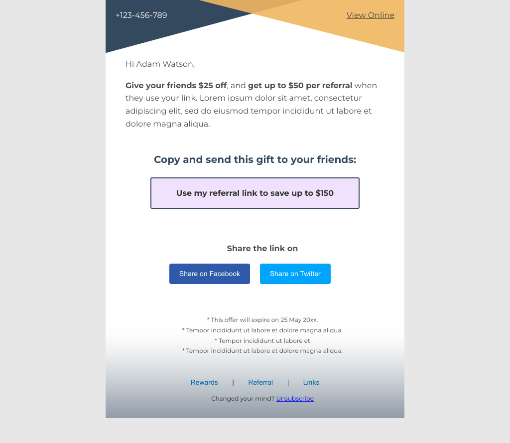 Laravel Mail Template - Client Acquisition Referral for Business
