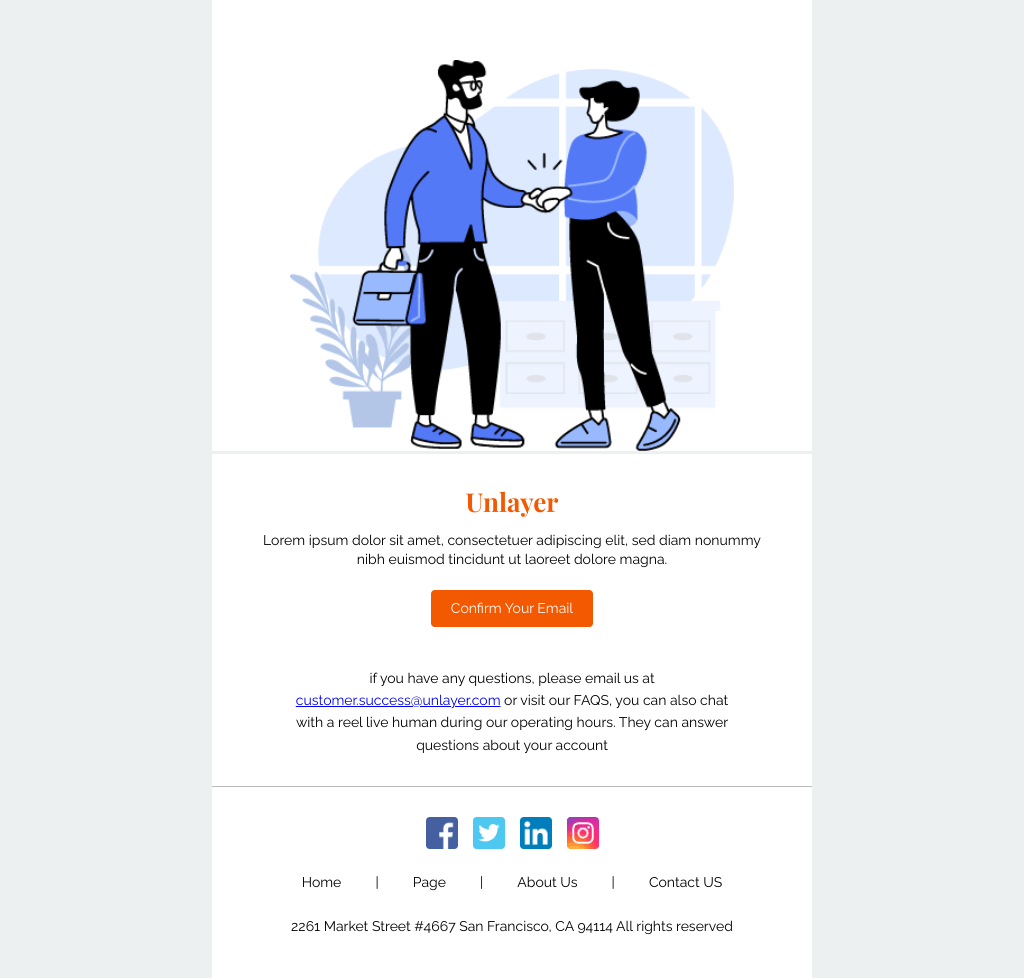 Laravel Mail Template - Client Acquisition