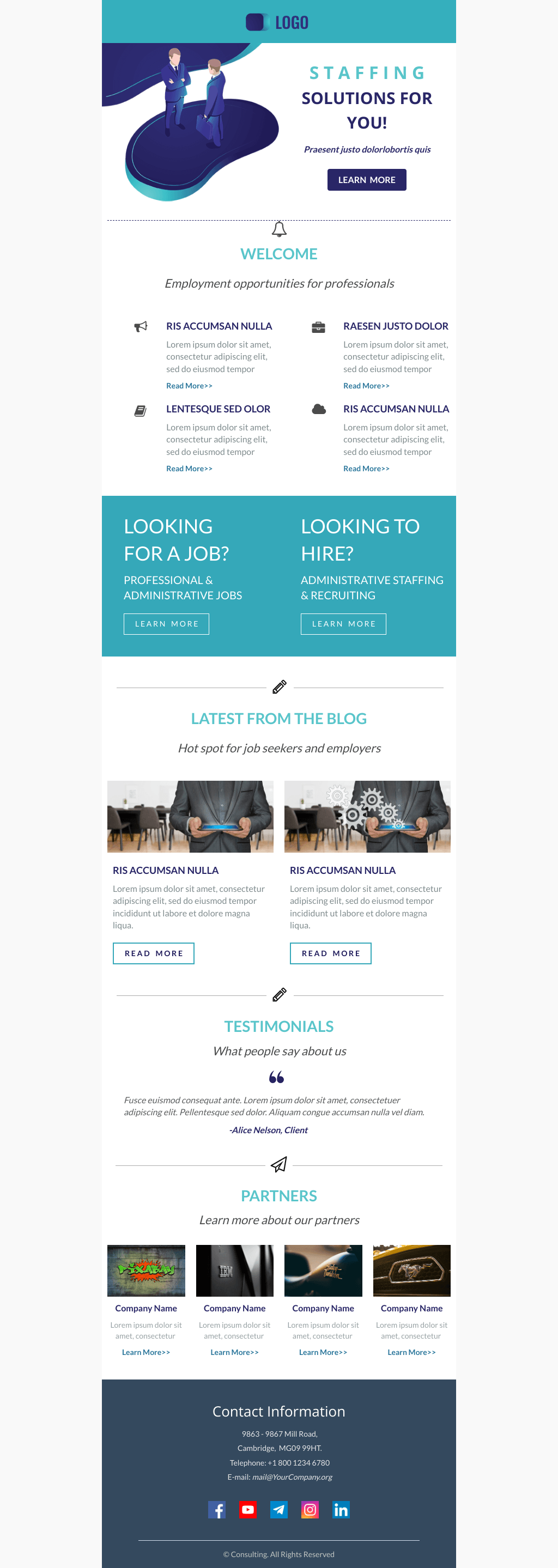 Laravel Mail Template - Consulting