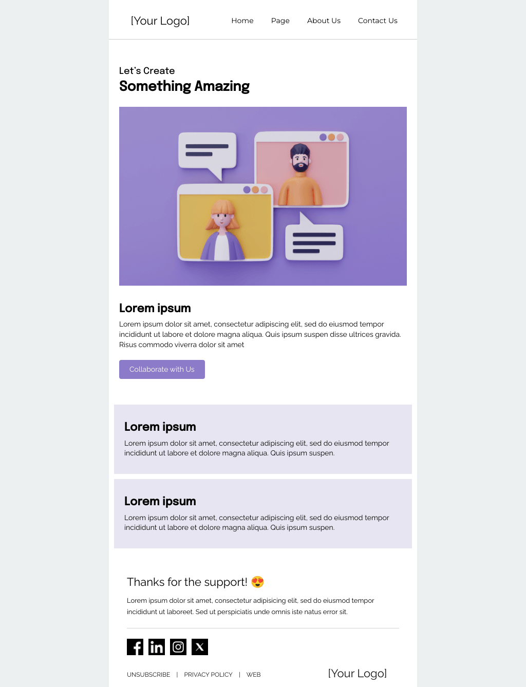 Laravel Mail Template - Content Collaboration Outreach