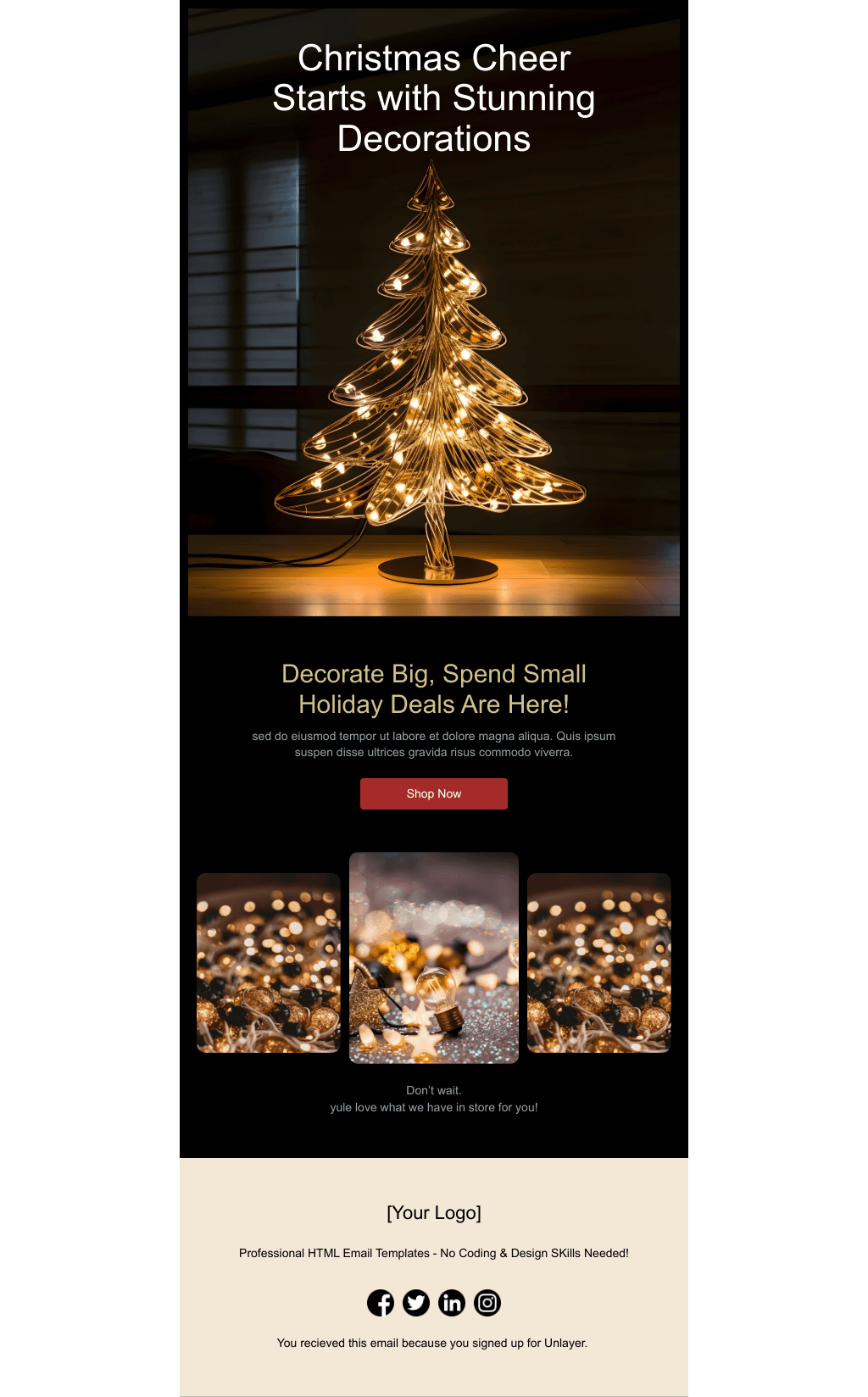 Laravel Mail Template - Cozy Сhristmas