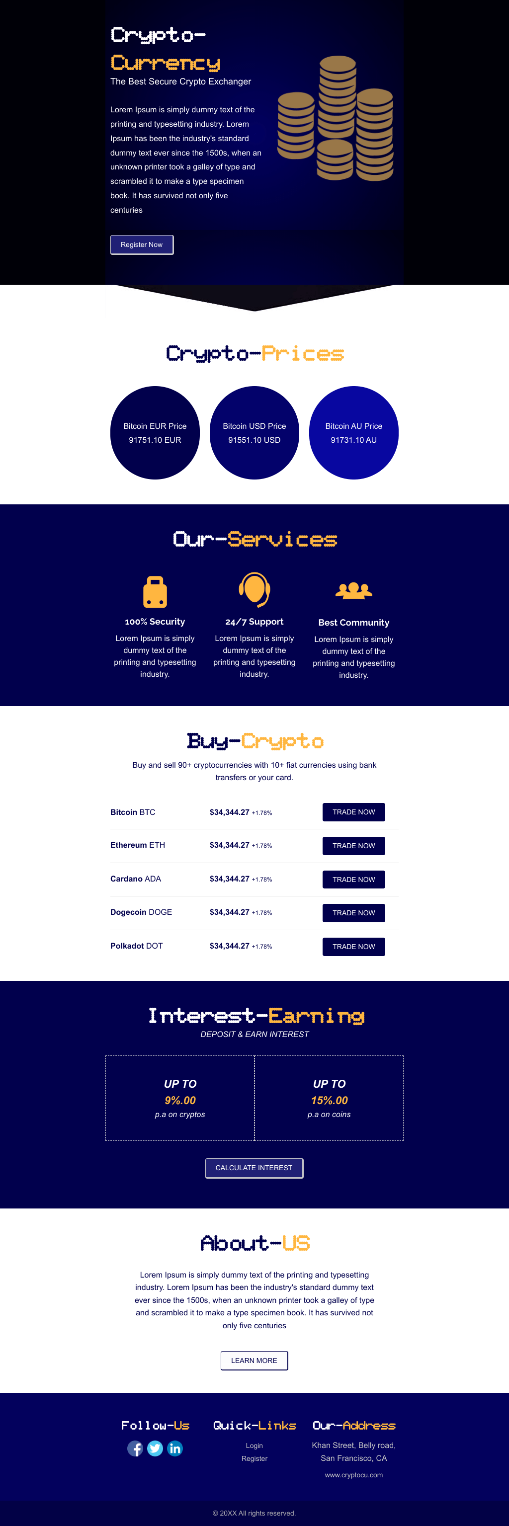 Laravel Mail Template - Crypto Currency Exchange