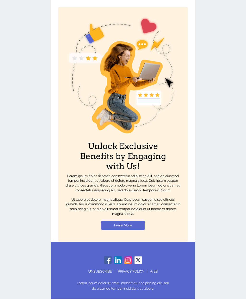 Laravel Mail Template - Customer Engagement Email