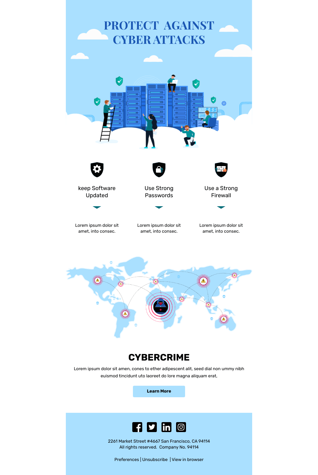 Laravel Mail Template - Cybersecurity Awareness