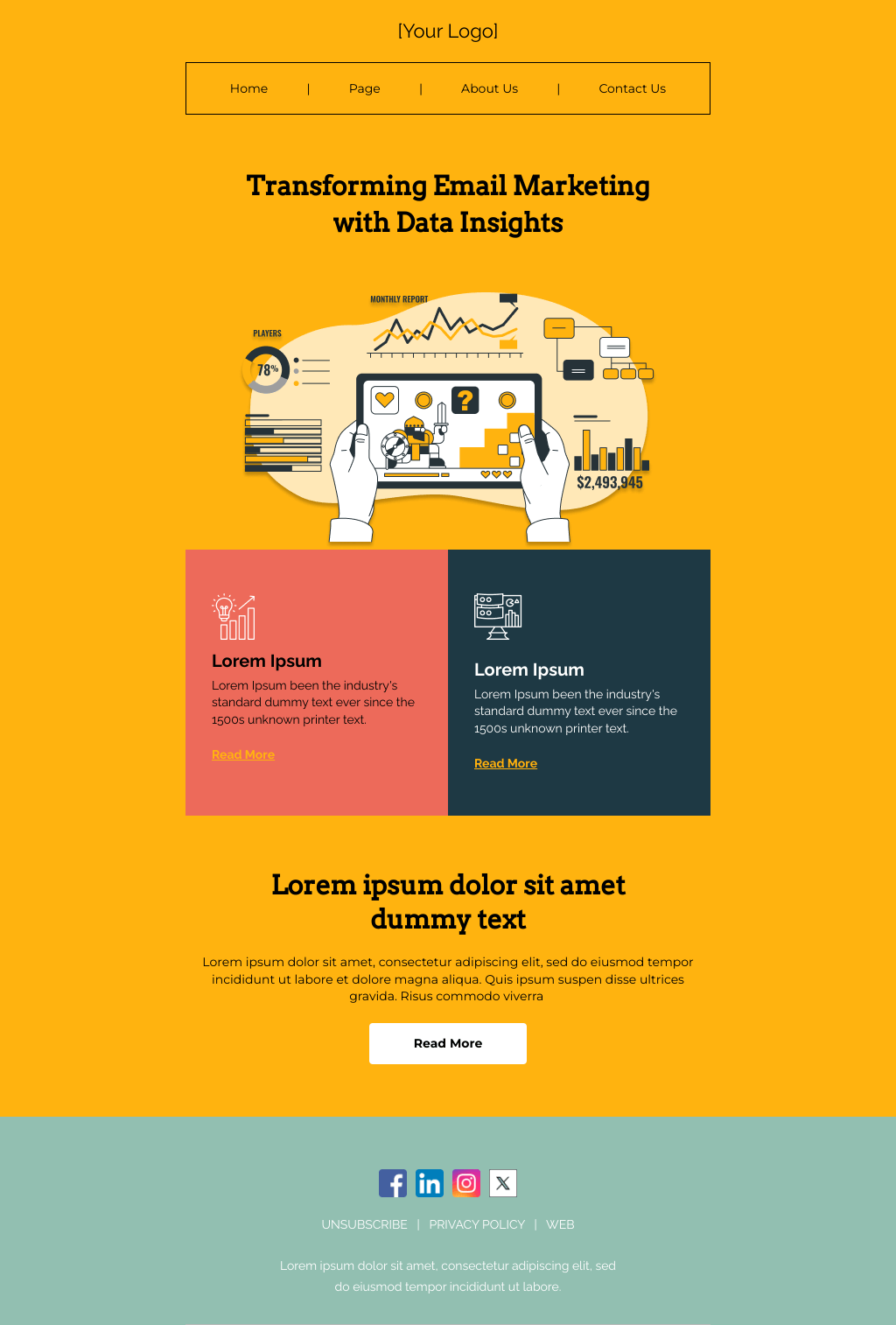 Laravel Mail Template - Data-Driven Email