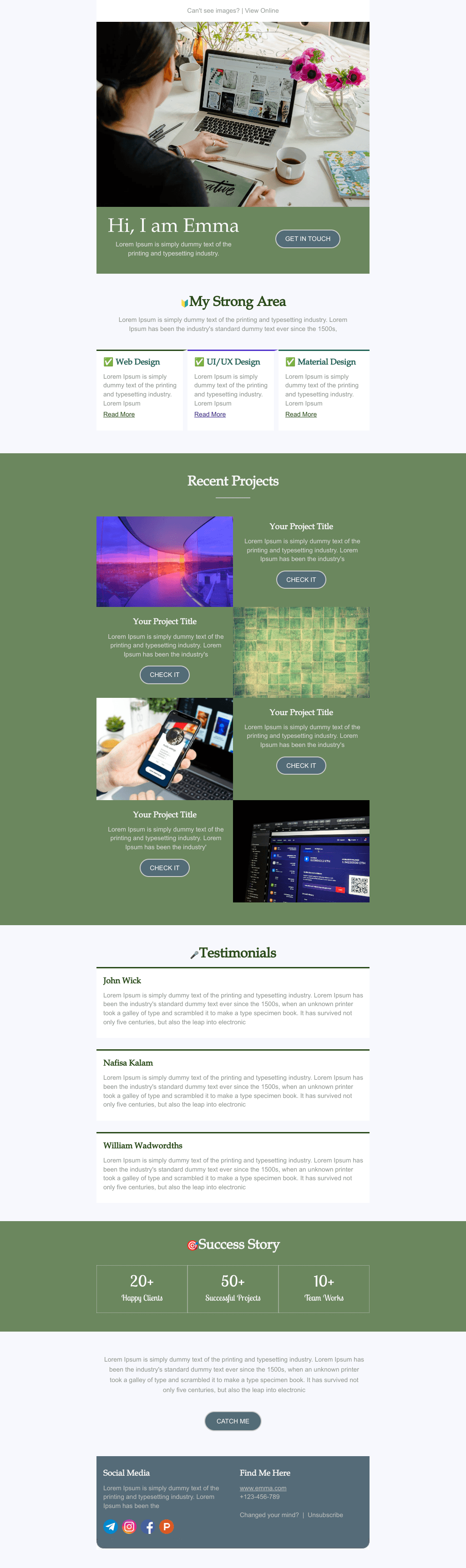 Laravel Mail Template - Designer Resume