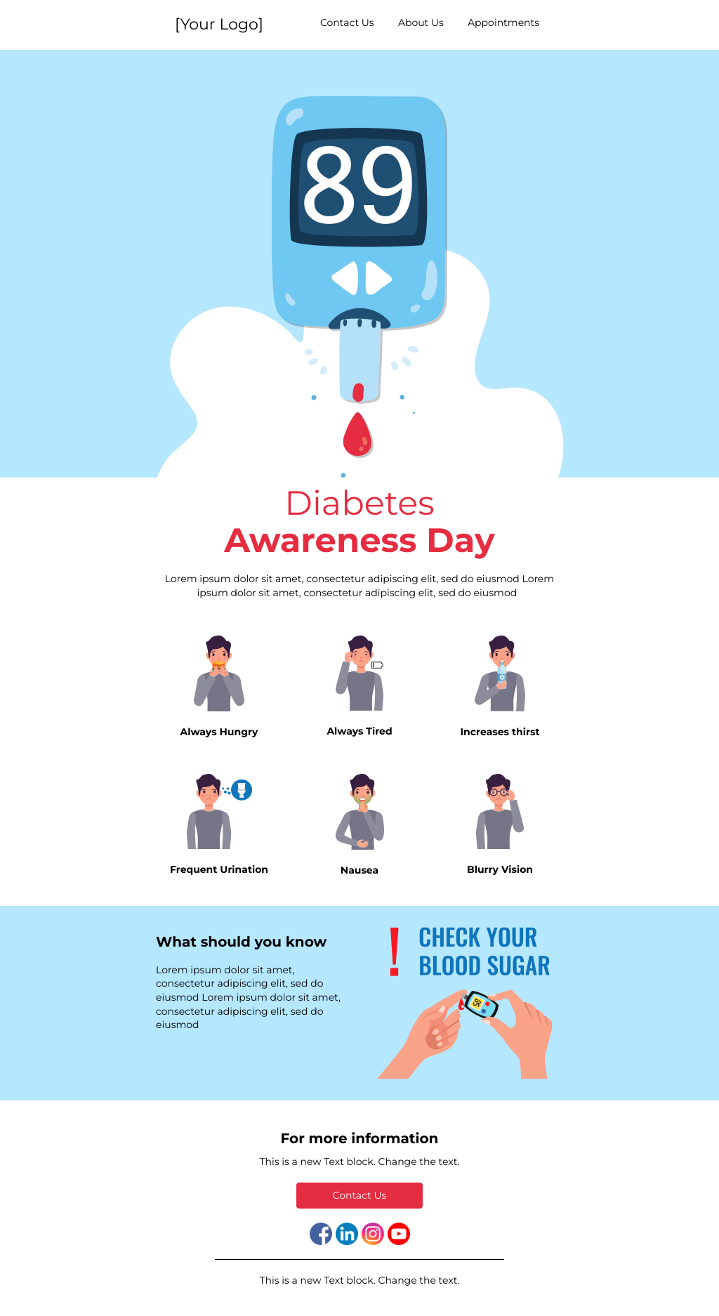 Laravel Mail Template - Diabetes Awareness 