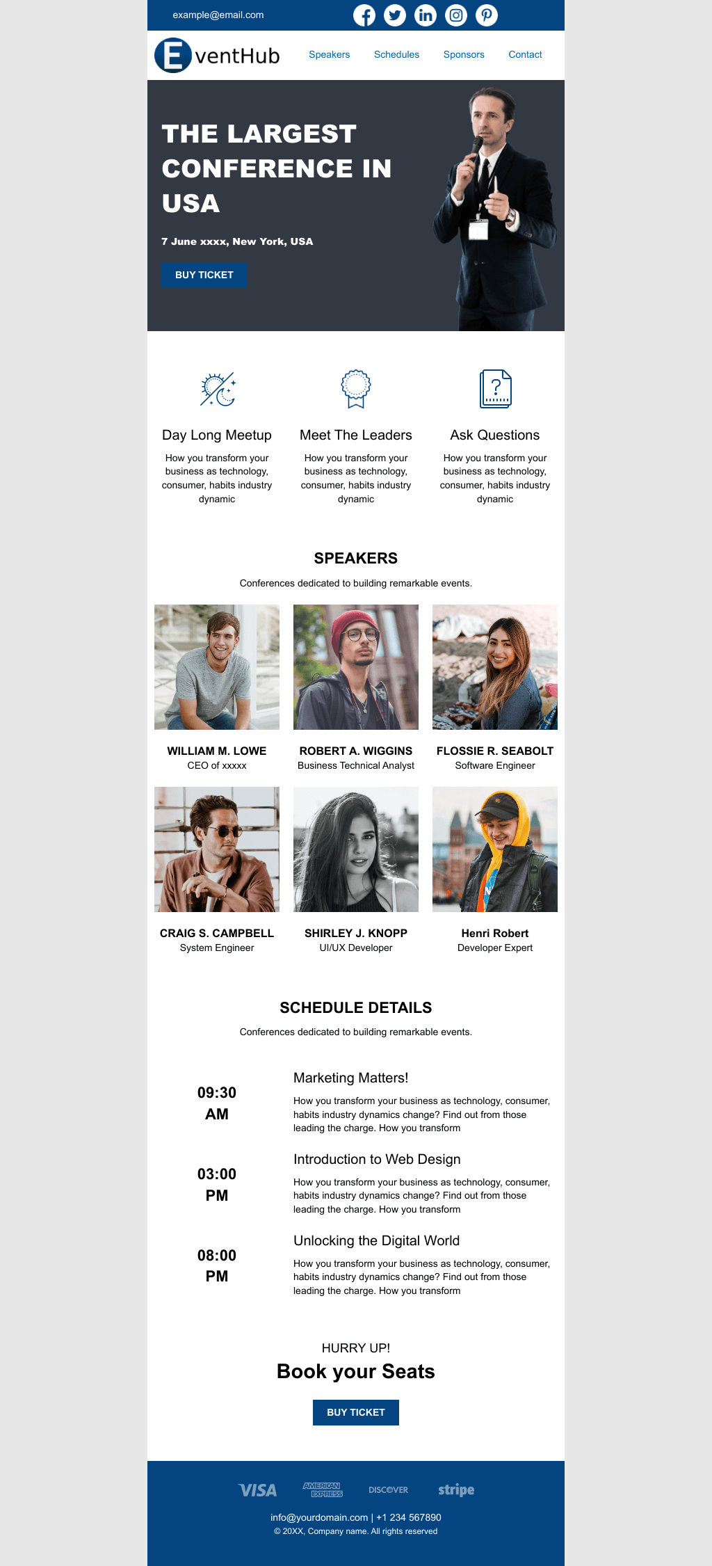Laravel Mail Template - Digital Conference