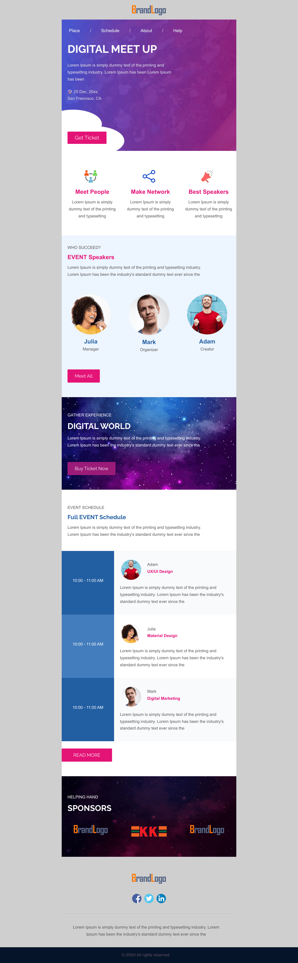 Laravel Mail Template - Digital Meet Up