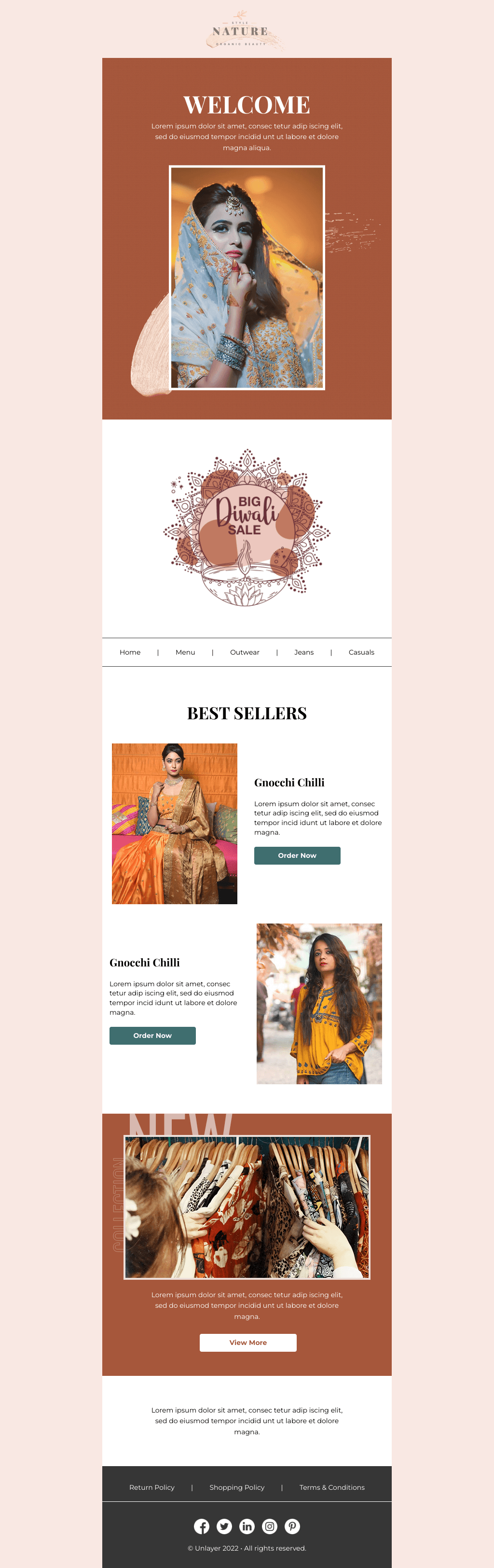 Laravel Mail Template - Diwali Clothing Sale