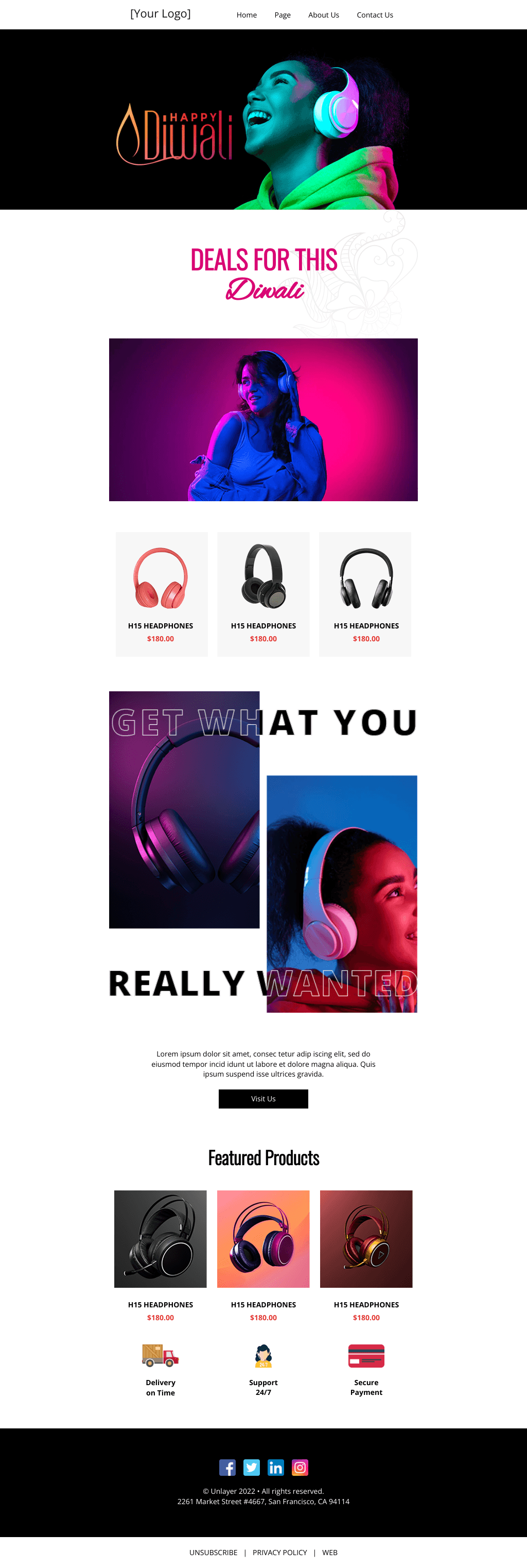 Laravel Mail Template - Diwali Gadgets